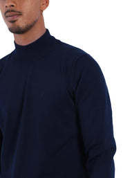 Maglia a collo alto Blu Navigare