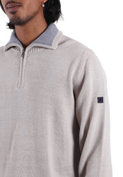 Maglia a collo alto Beige Navigare