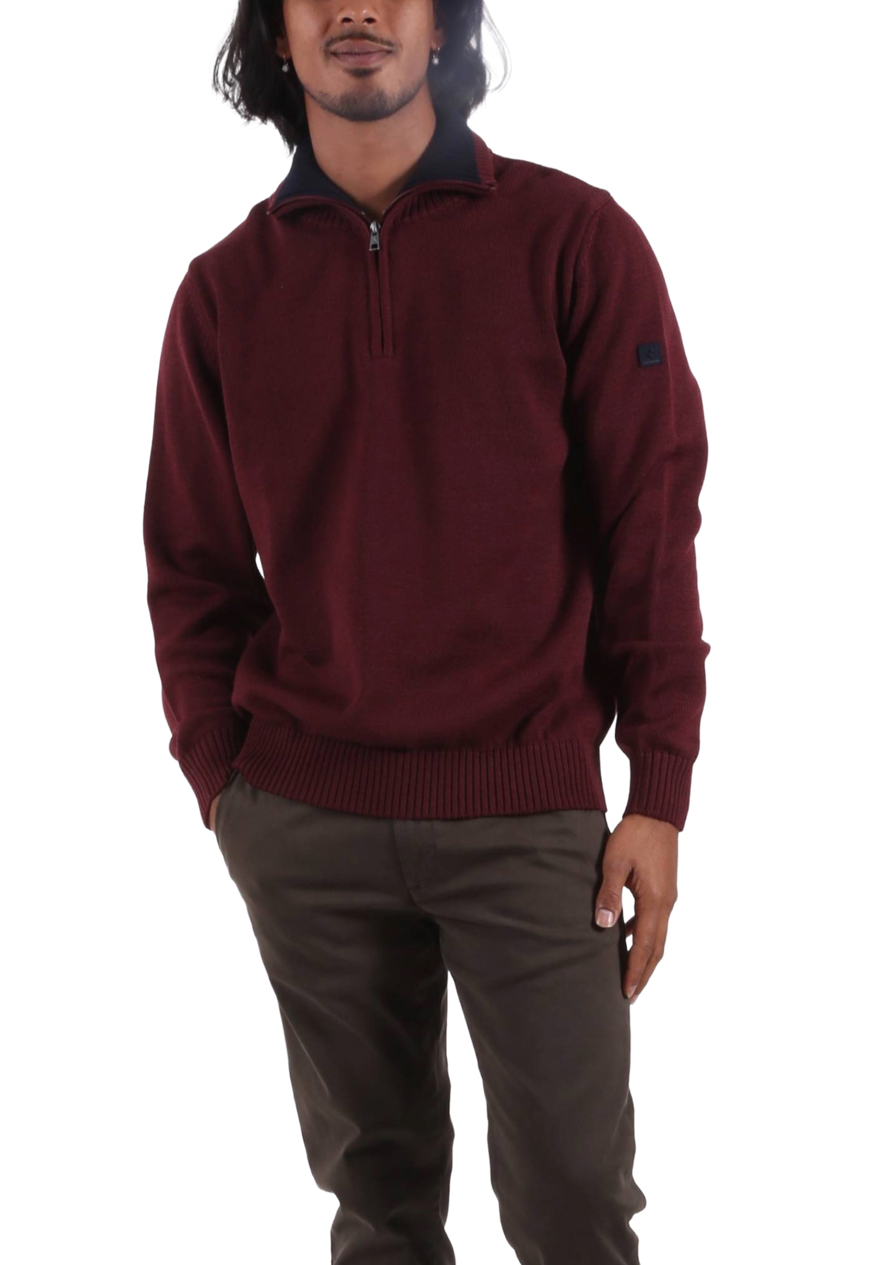 Maglia a collo alto Bordeaux Navigare