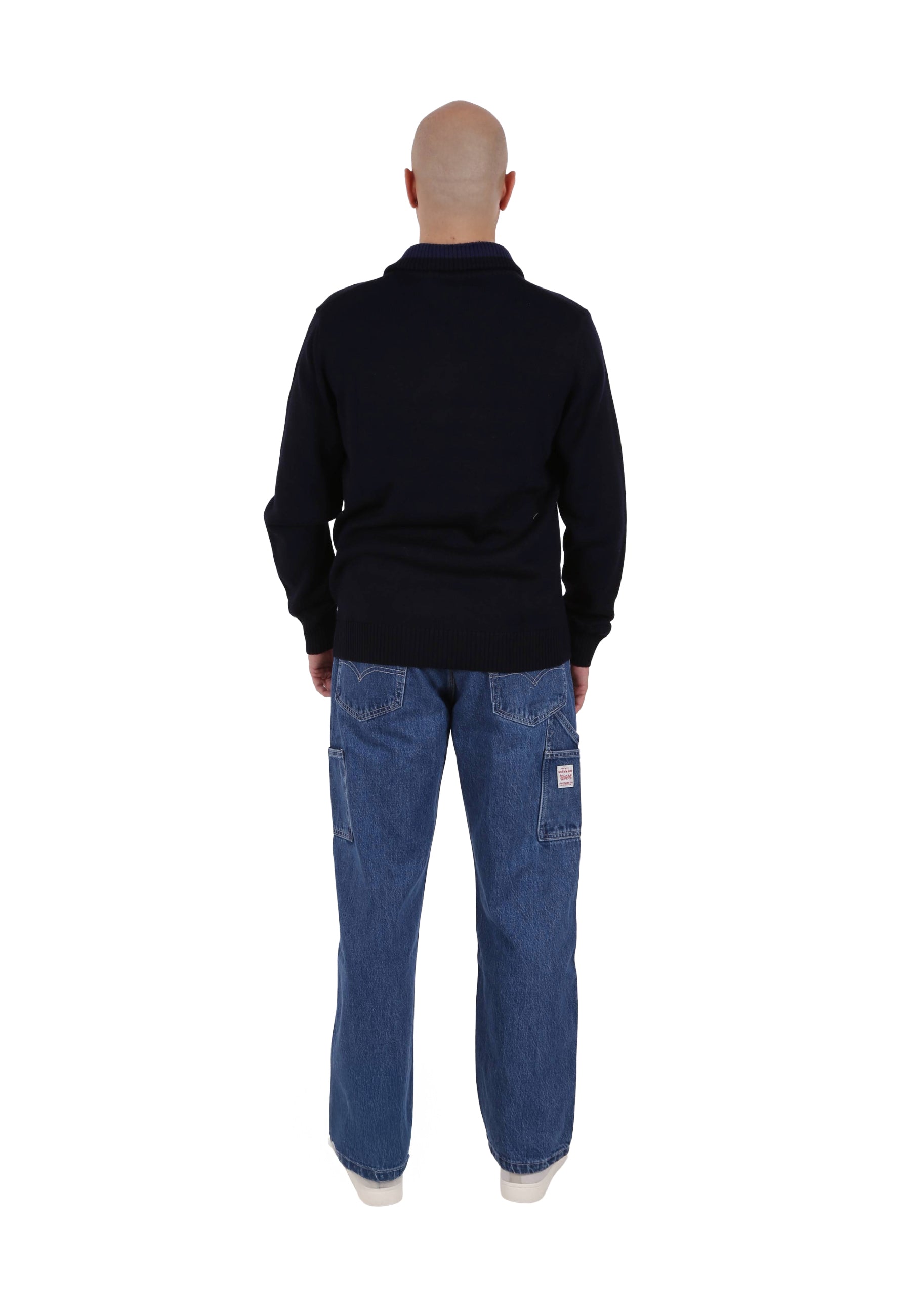 Maglia a collo alto Blu Navigare