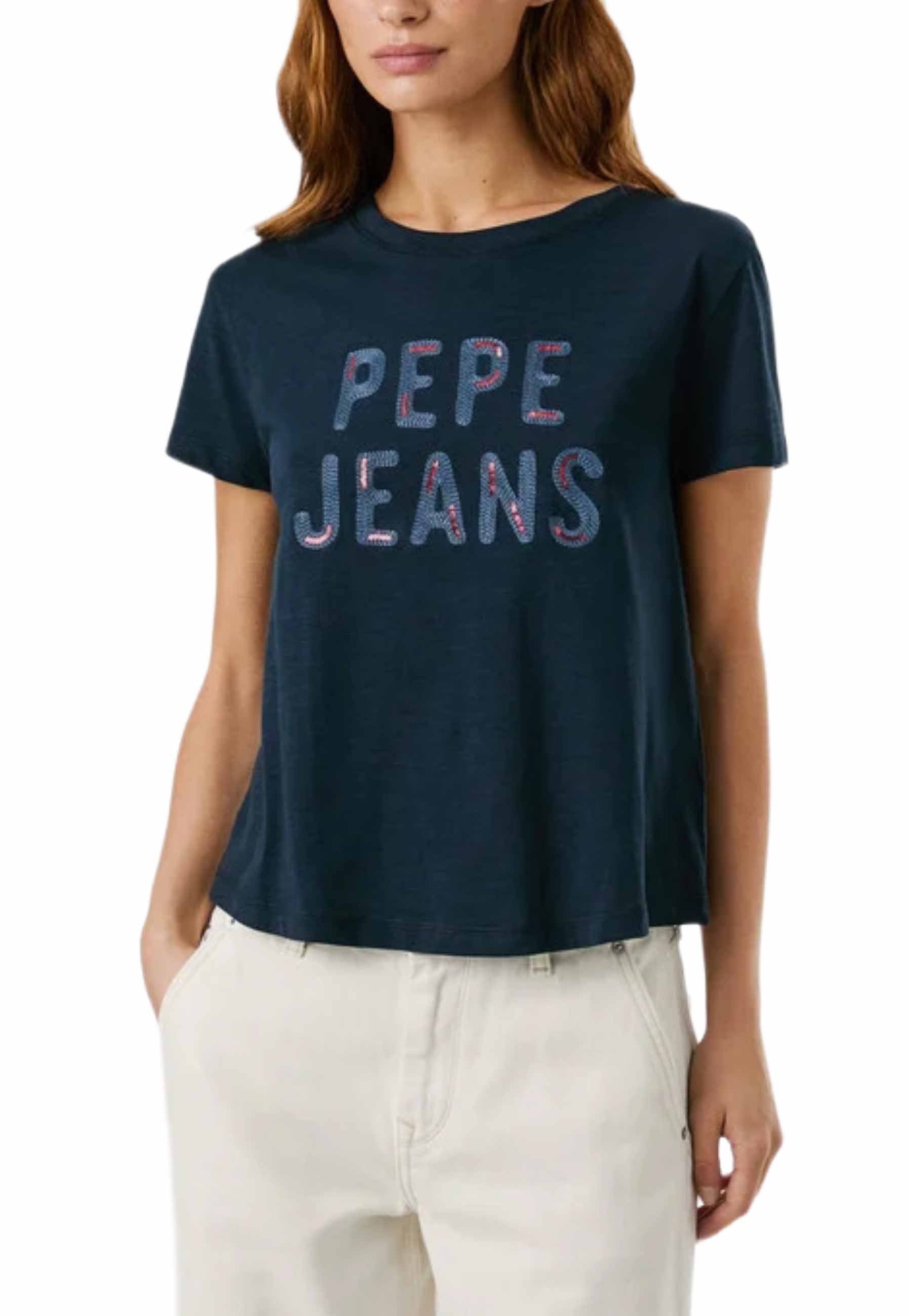 T-shirt Blu Pepe Jeans