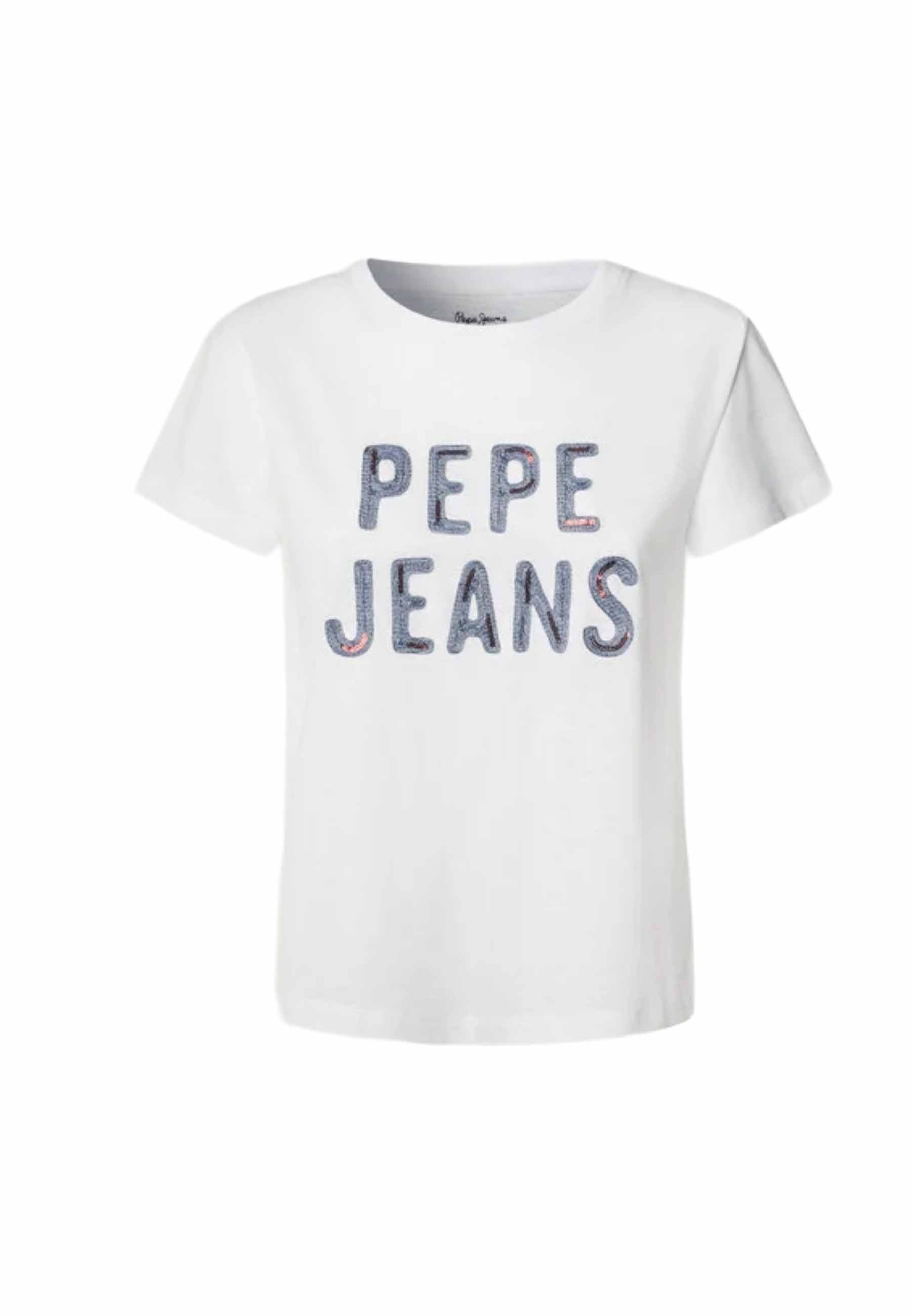 T-shirt Bianco Pepe Jeans