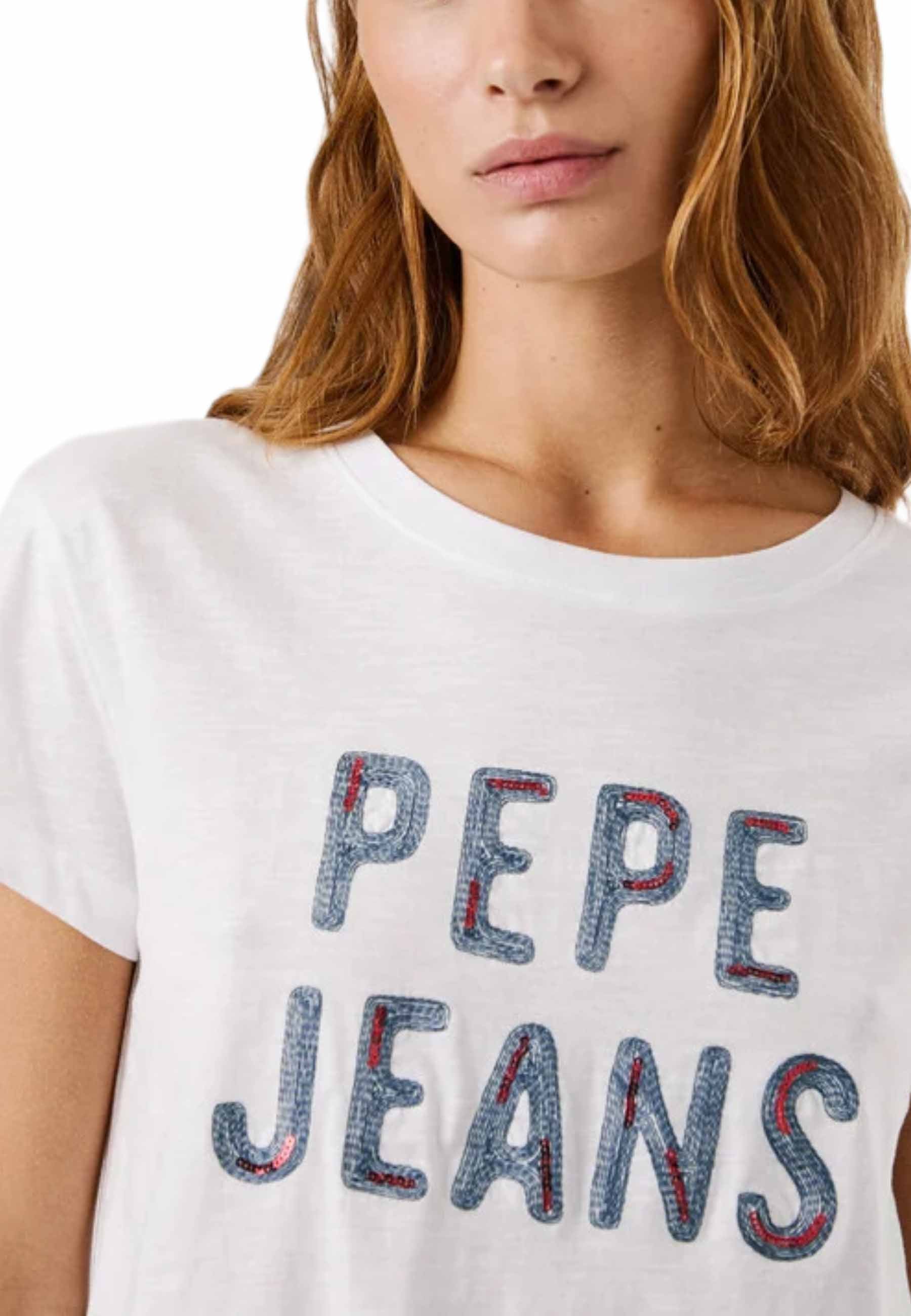 T-shirt Bianco Pepe Jeans