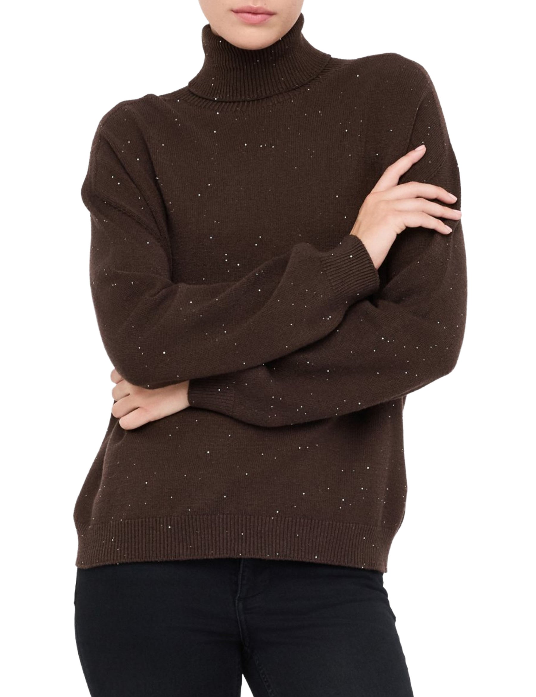 Maglia a collo alto Marrone Liu-jo