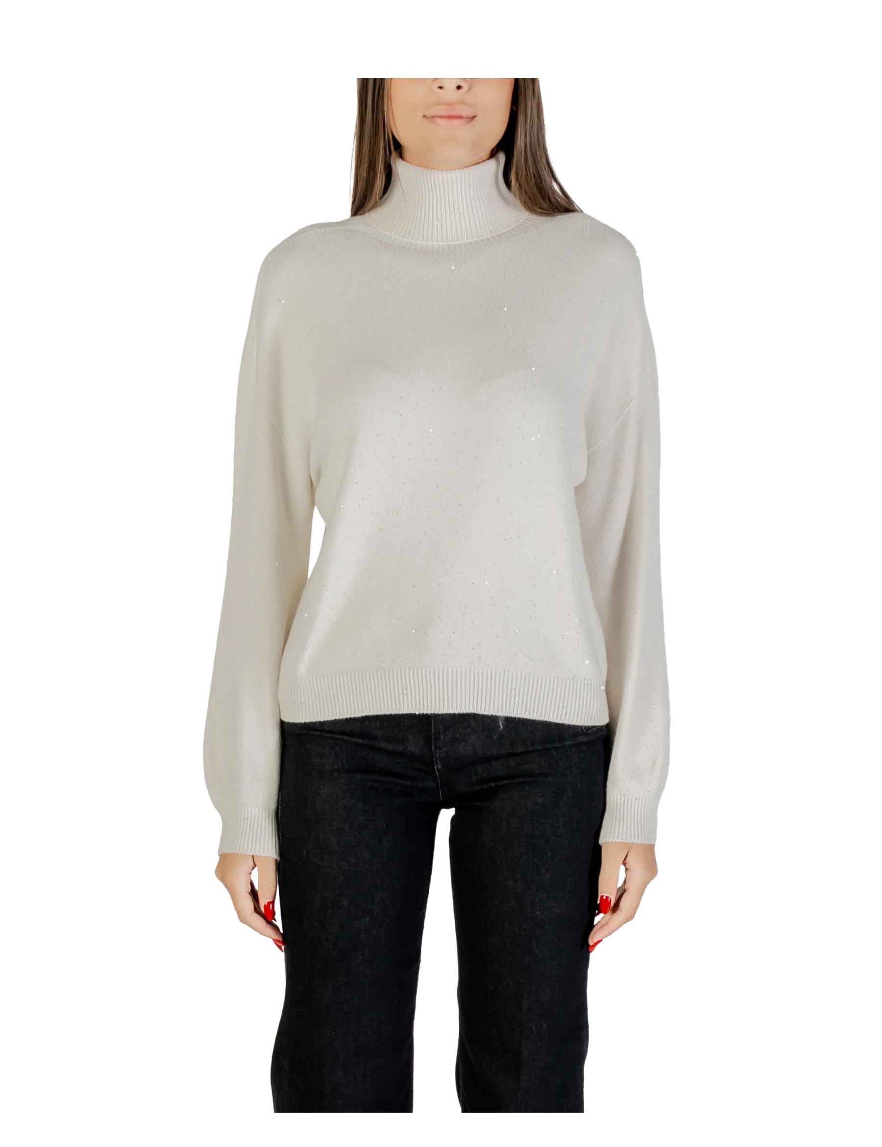 Maglia a collo alto Bianco Liu-jo