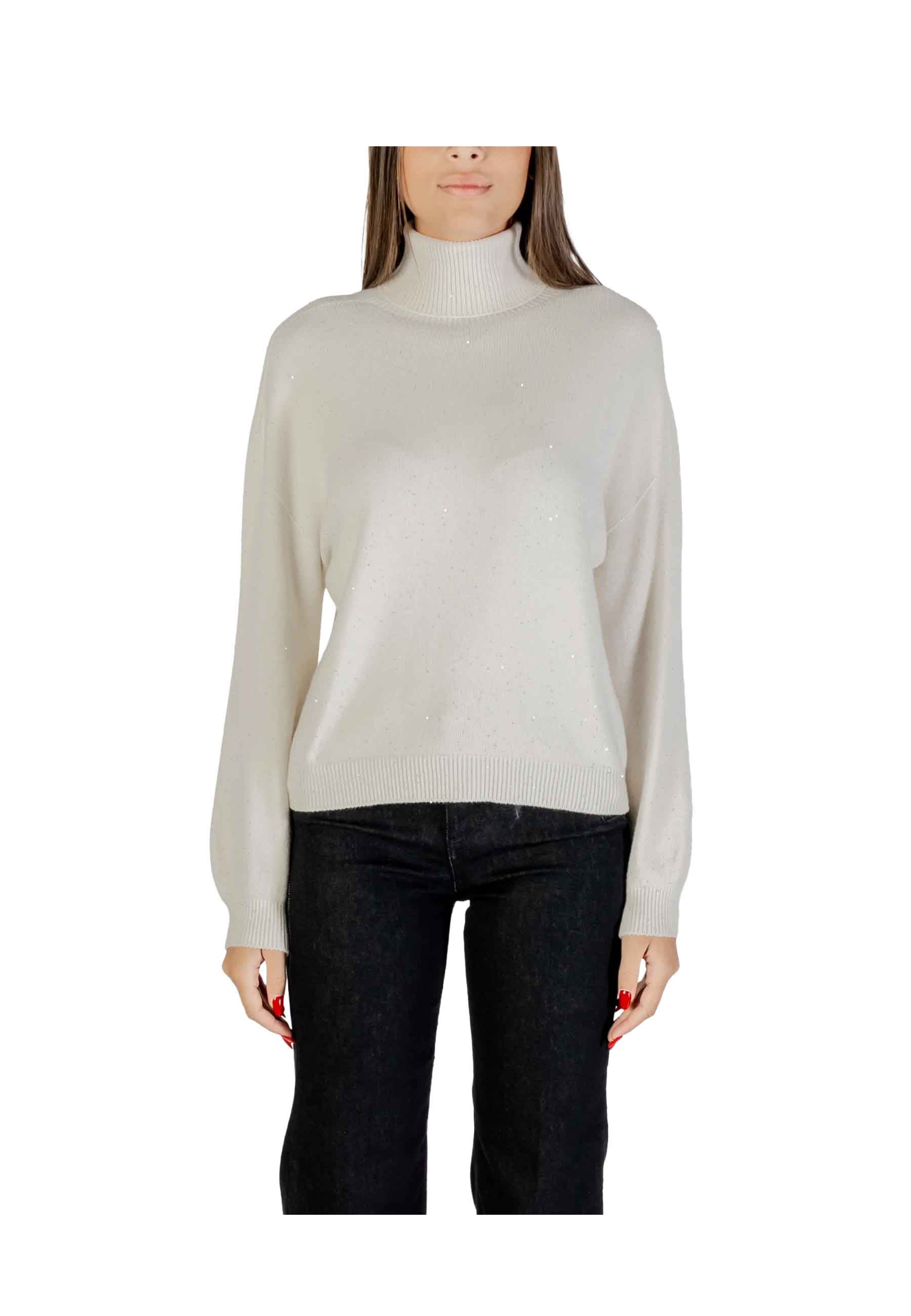 Maglia a collo alto Bianco Liu-jo