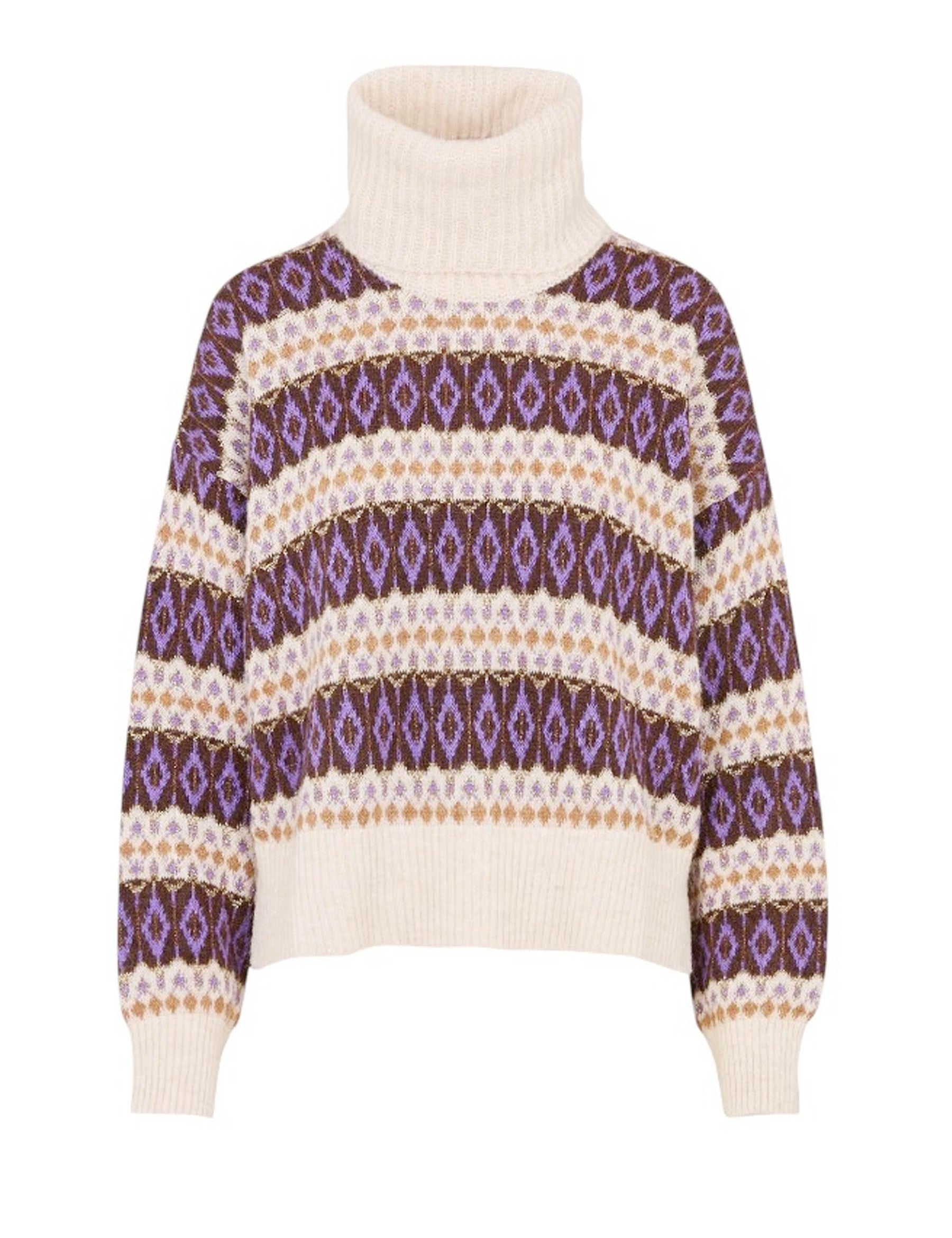 Maglia a collo alto Beige Liu-jo