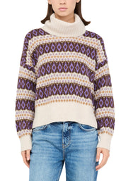 Maglia a collo alto Beige Liu-jo