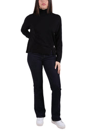 Maglia a collo alto Nero Liu-jo