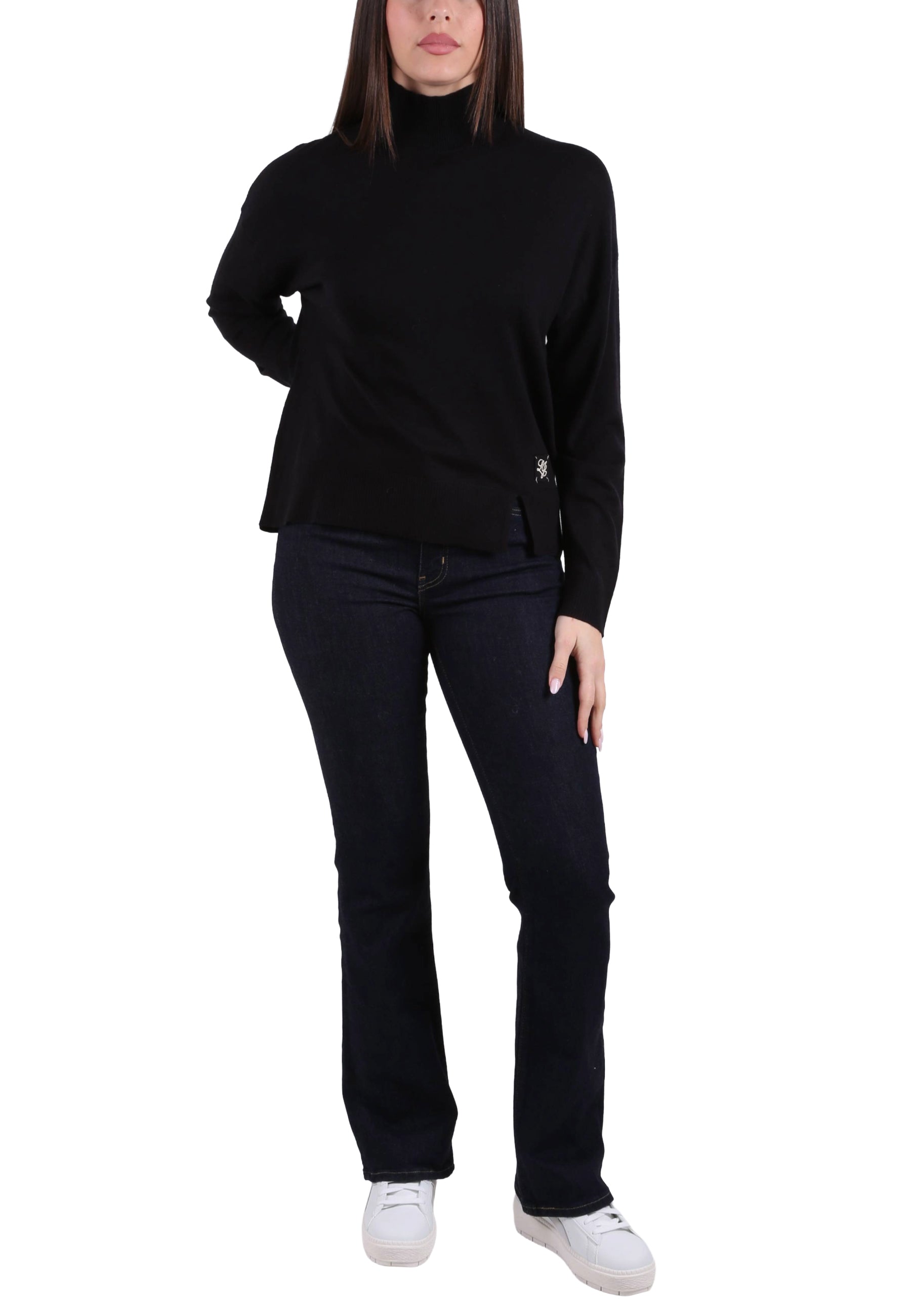 Maglia a collo alto Nero Liu-jo