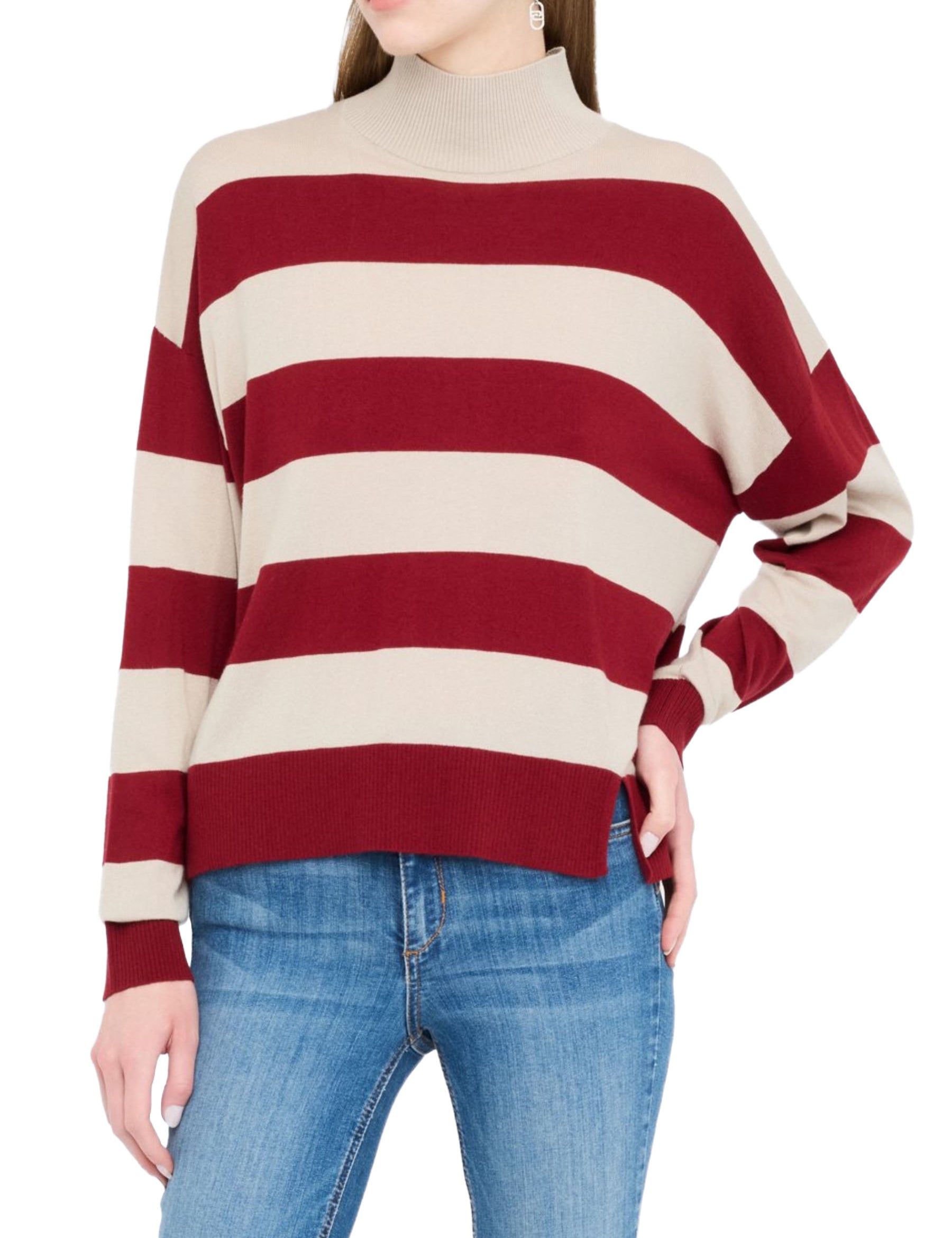 Maglia a collo alto Beige Liu-jo