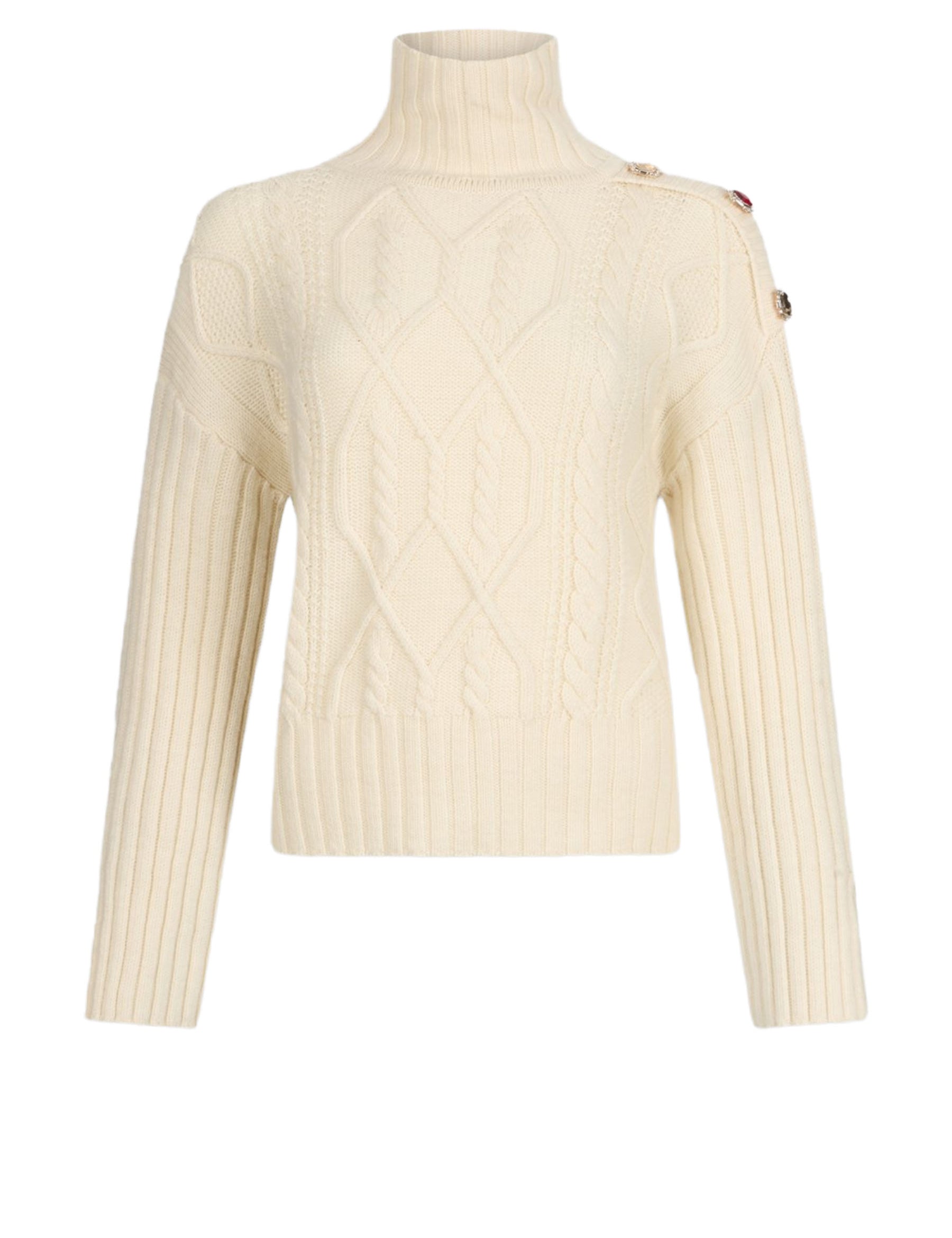 Maglia a collo alto Beige Liu-jo