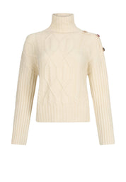 Maglia a collo alto Beige Liu-jo