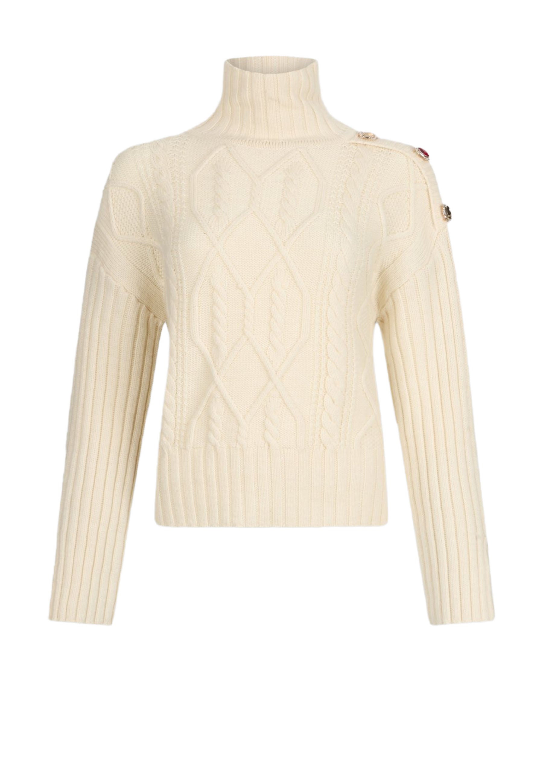 Maglia a collo alto Beige Liu-jo