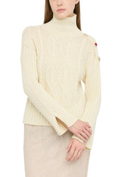 Maglia a collo alto Beige Liu-jo
