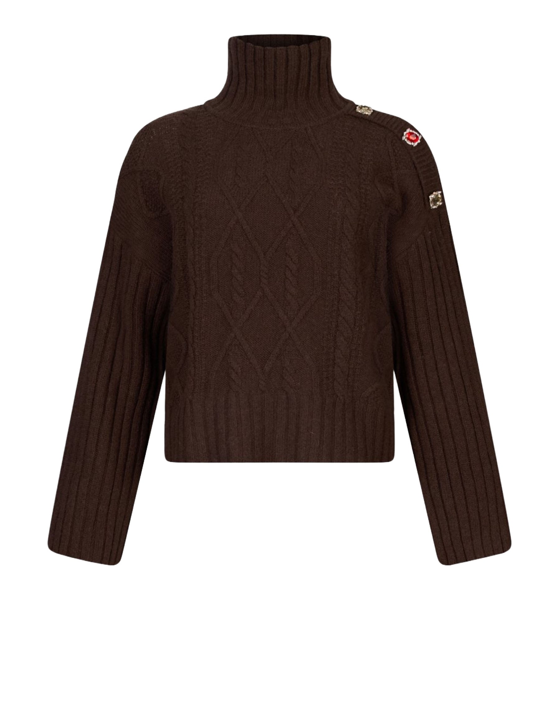 Maglia a collo alto Marrone Liu-jo