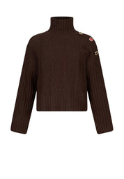 Maglia a collo alto Marrone Liu-jo