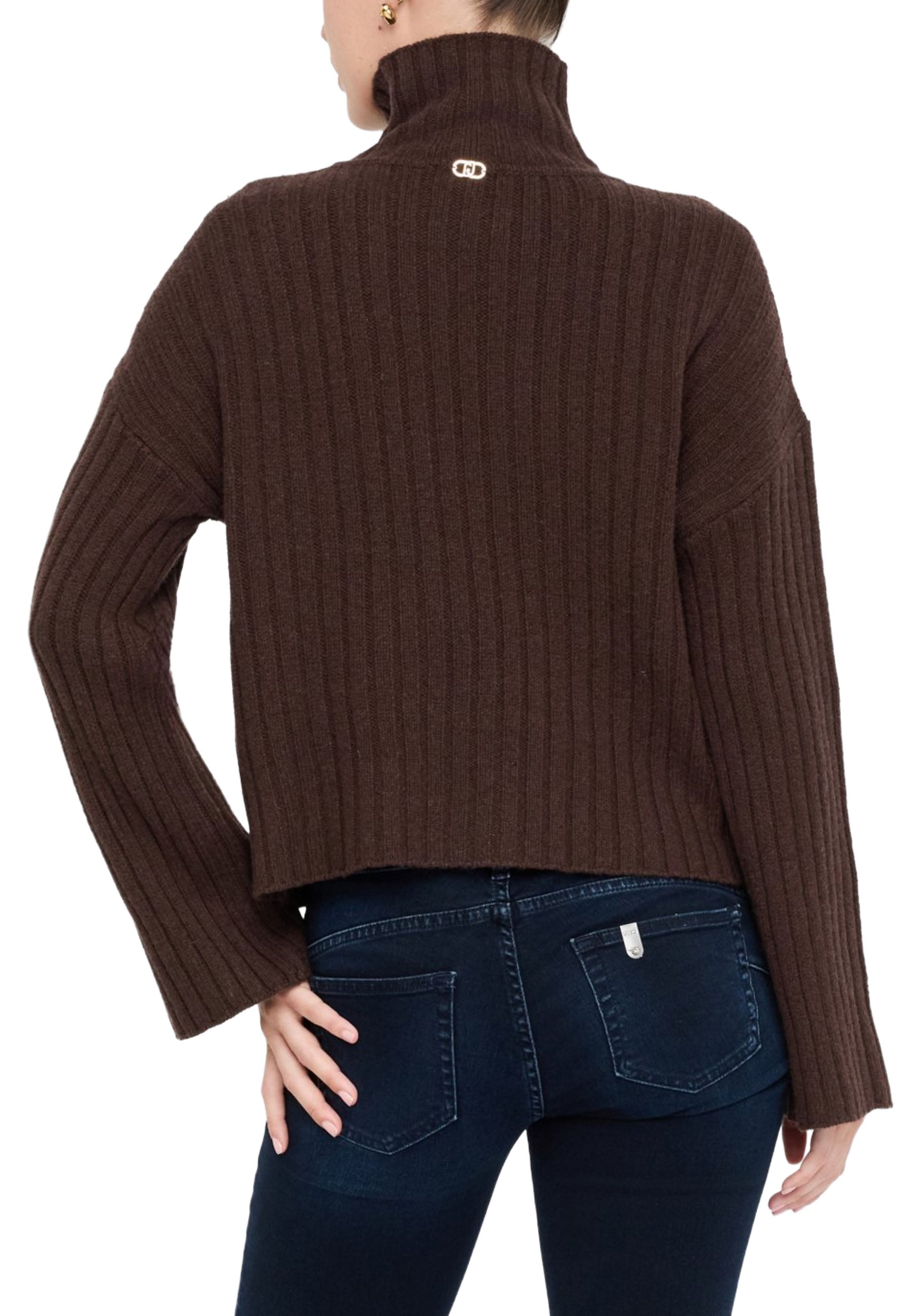 Maglia a collo alto Marrone Liu-jo