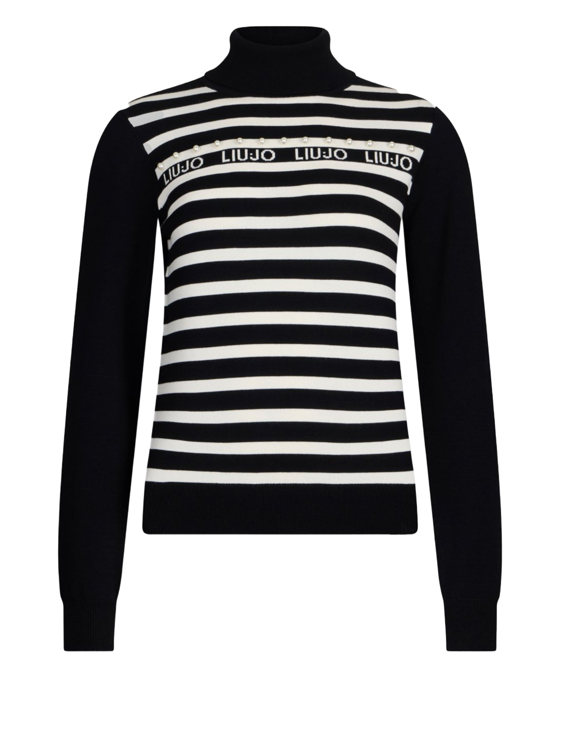 Maglia a collo alto Nero Liu-jo