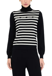 Maglia a collo alto Nero Liu-jo