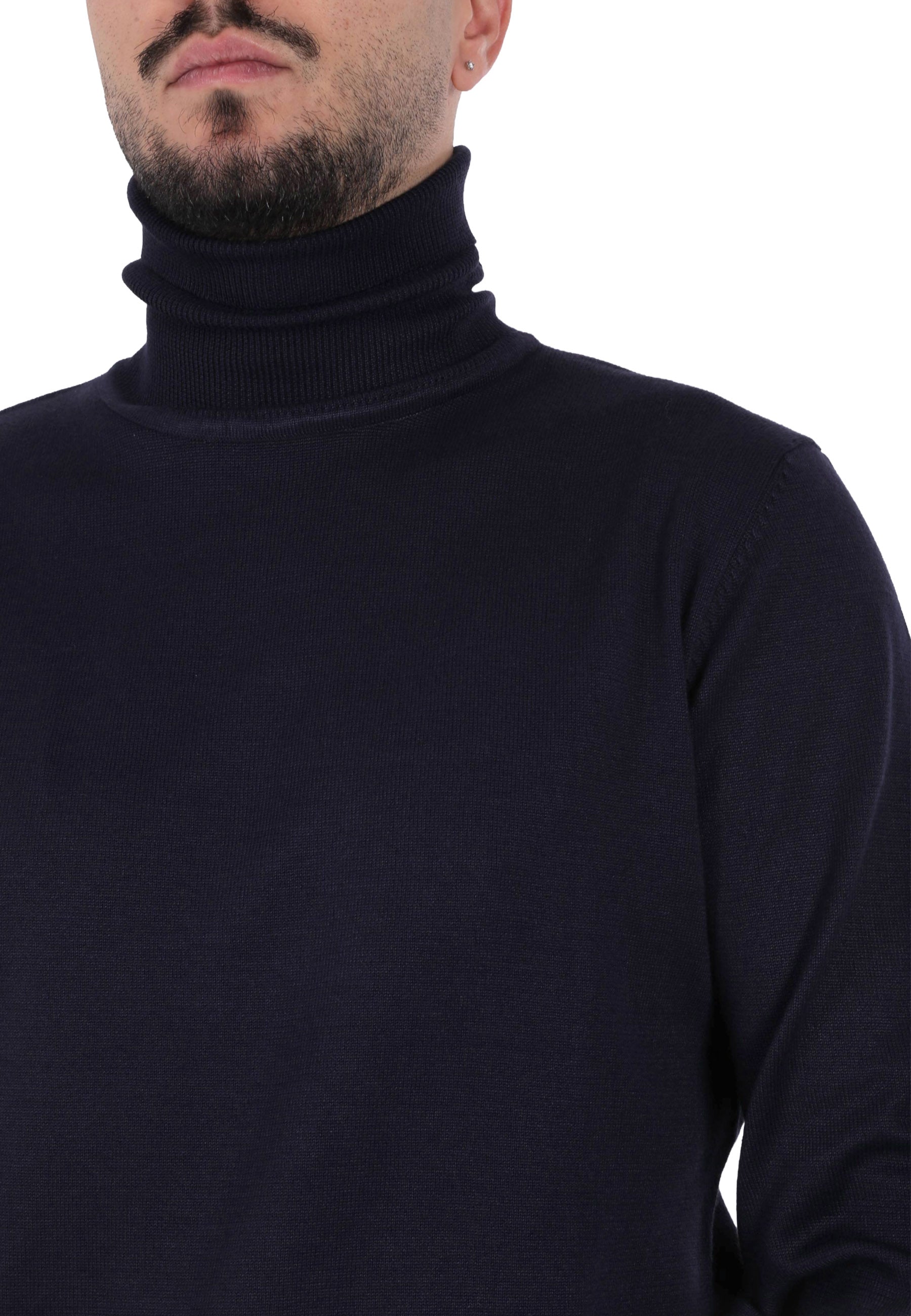 Maglia a collo alto Blu Sseinse