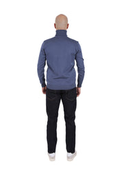 Maglia a collo alto Blu Chiaro Sseinse