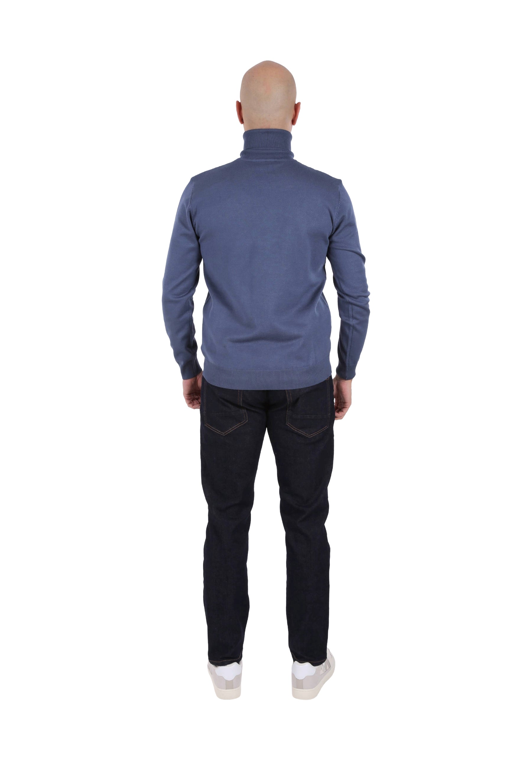 Maglia a collo alto Blu Chiaro Sseinse