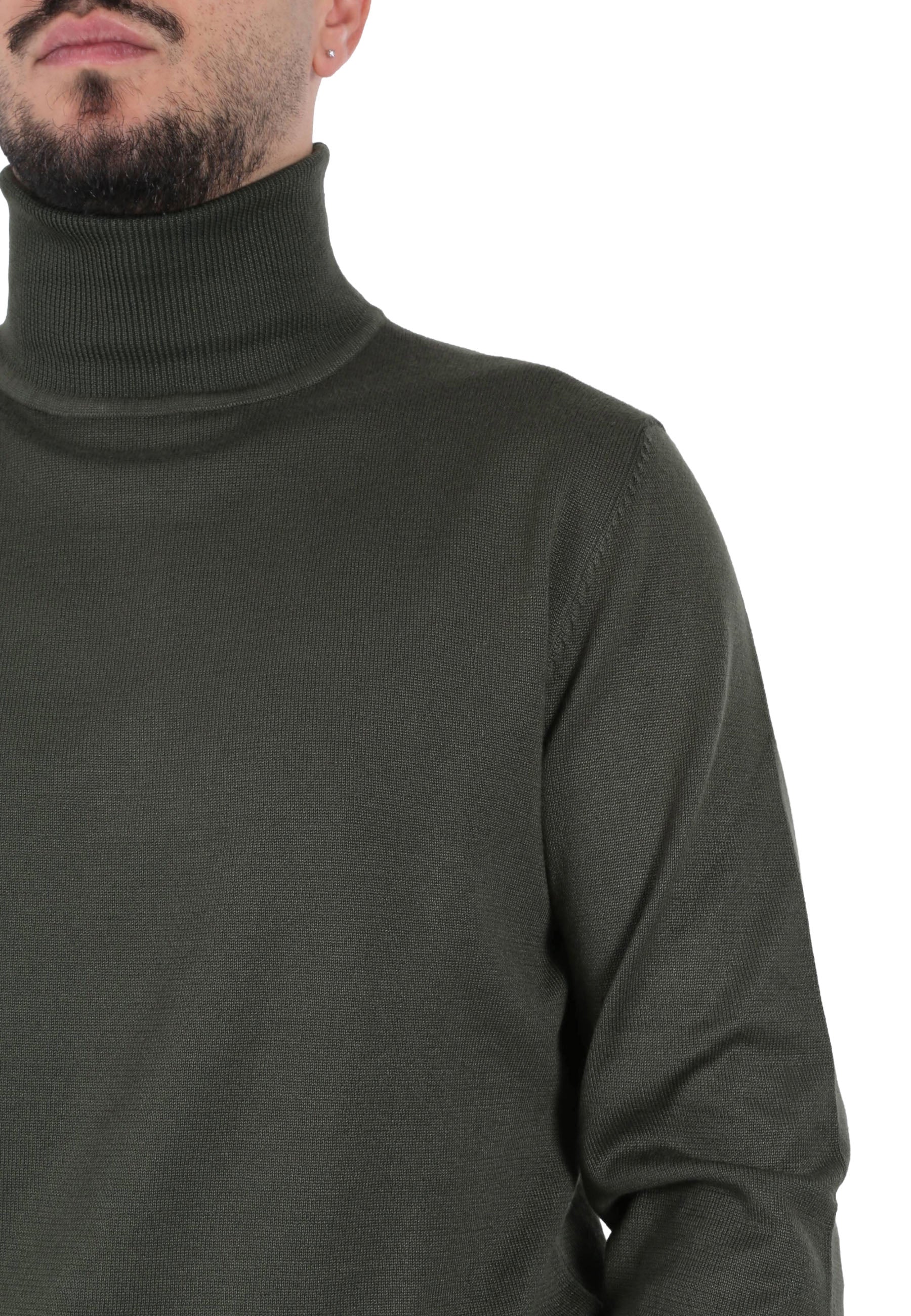 Maglia a collo alto Verde Sseinse