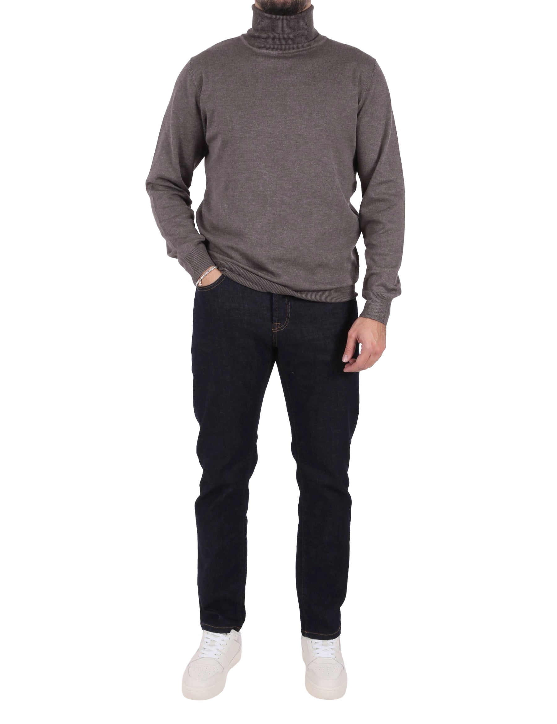 Maglia a collo alto Marrone Sseinse