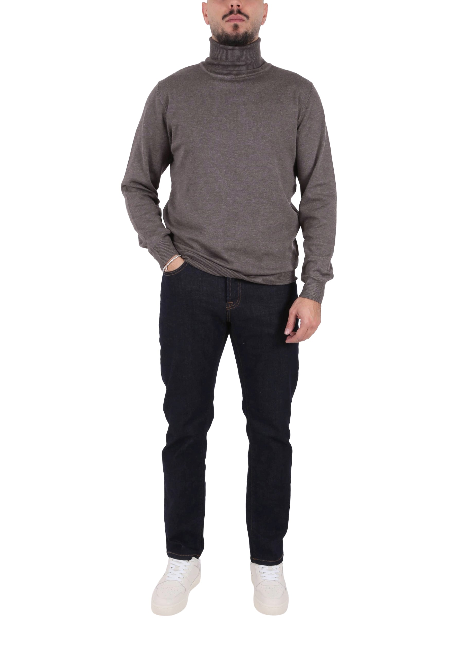 Maglia a collo alto Marrone Sseinse