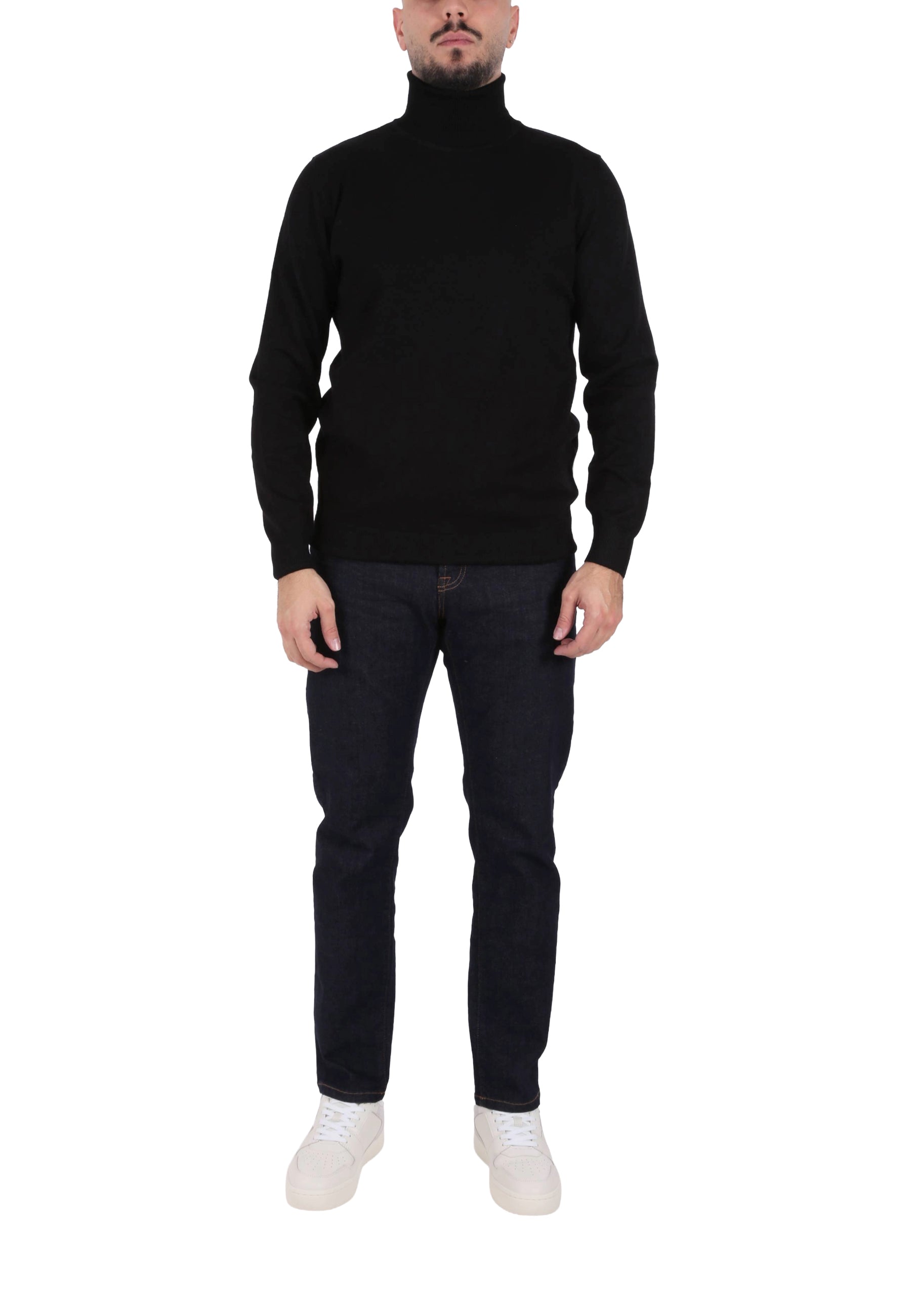 Maglia a collo alto Nero Sseinse