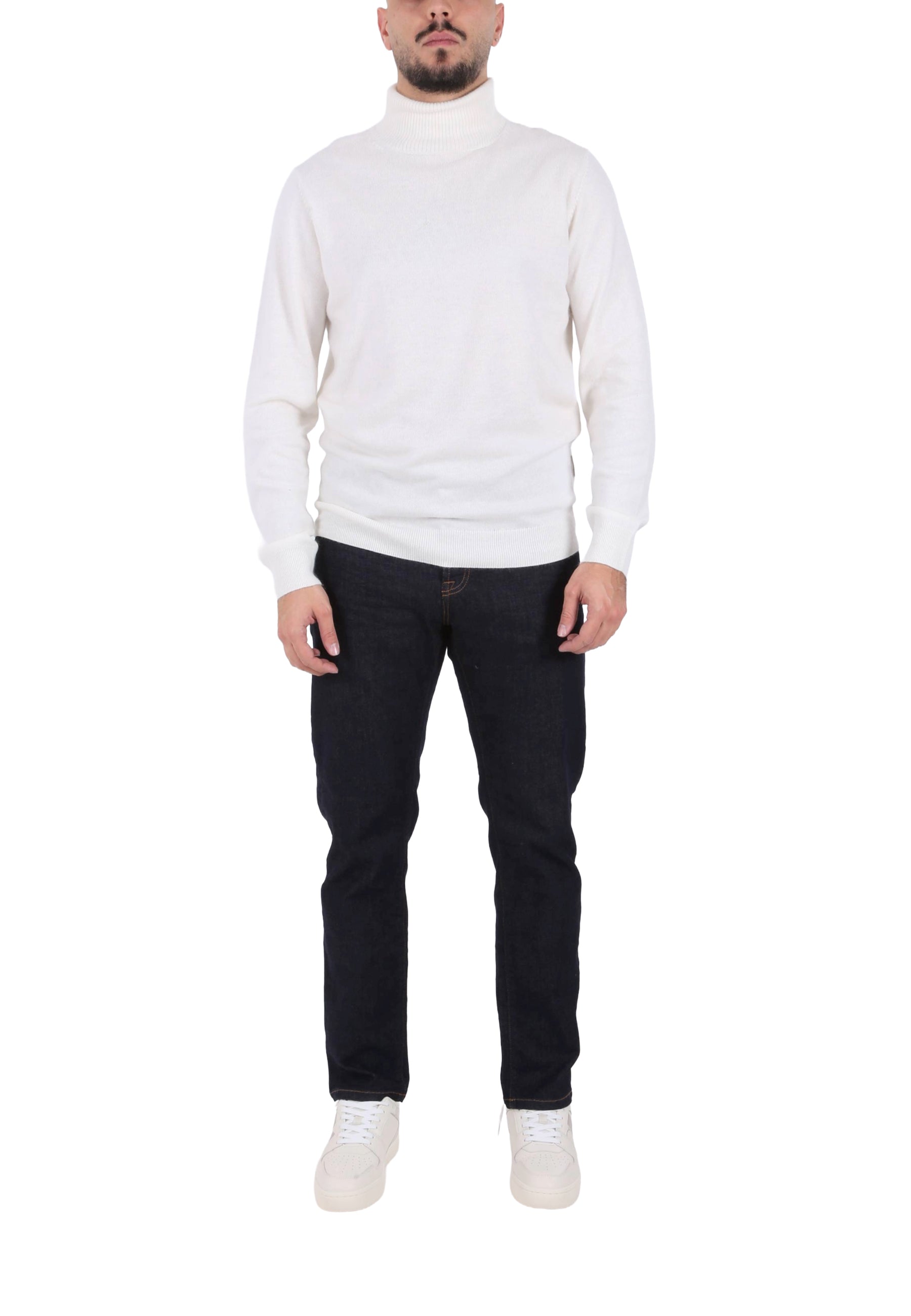 Maglia a collo alto Bianco Sseinse