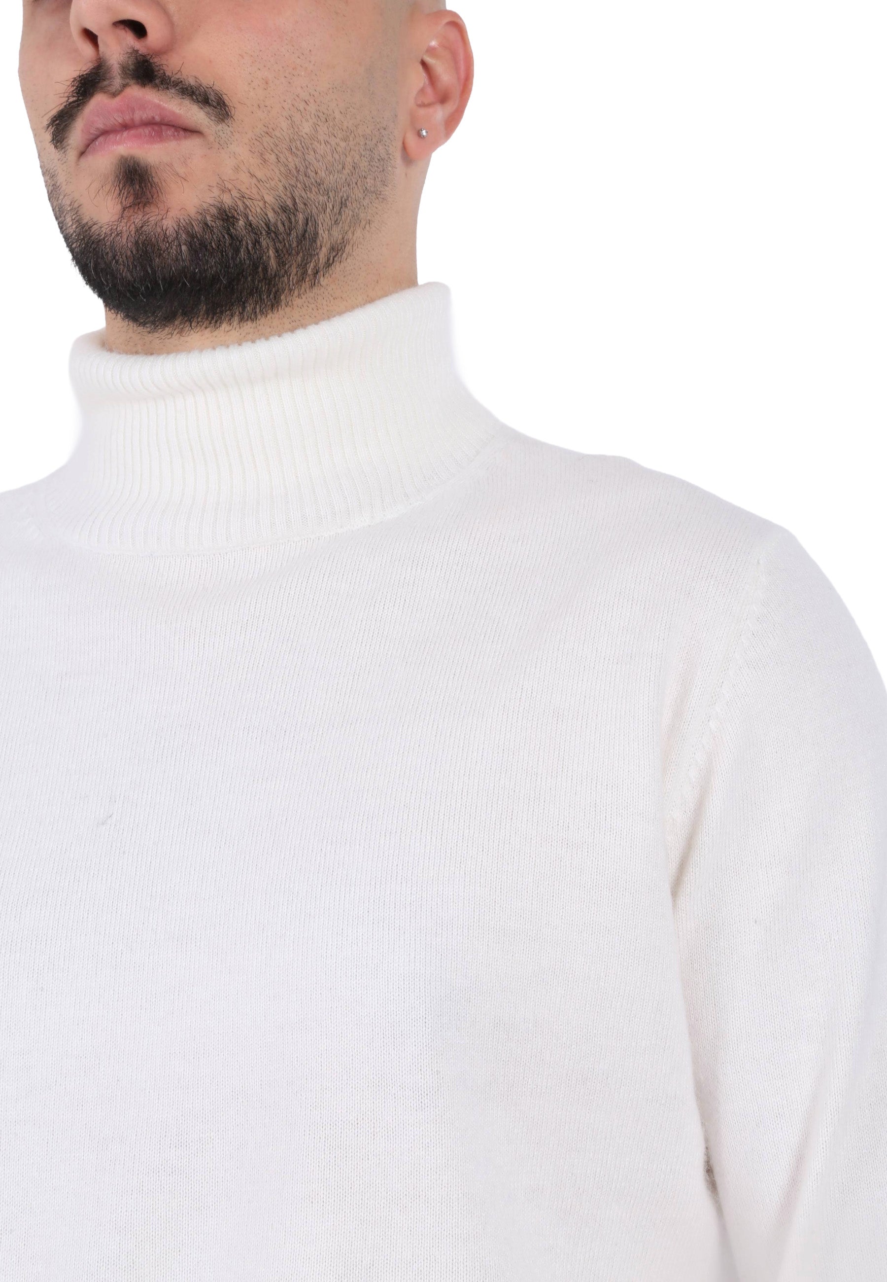 Maglia a collo alto Bianco Sseinse