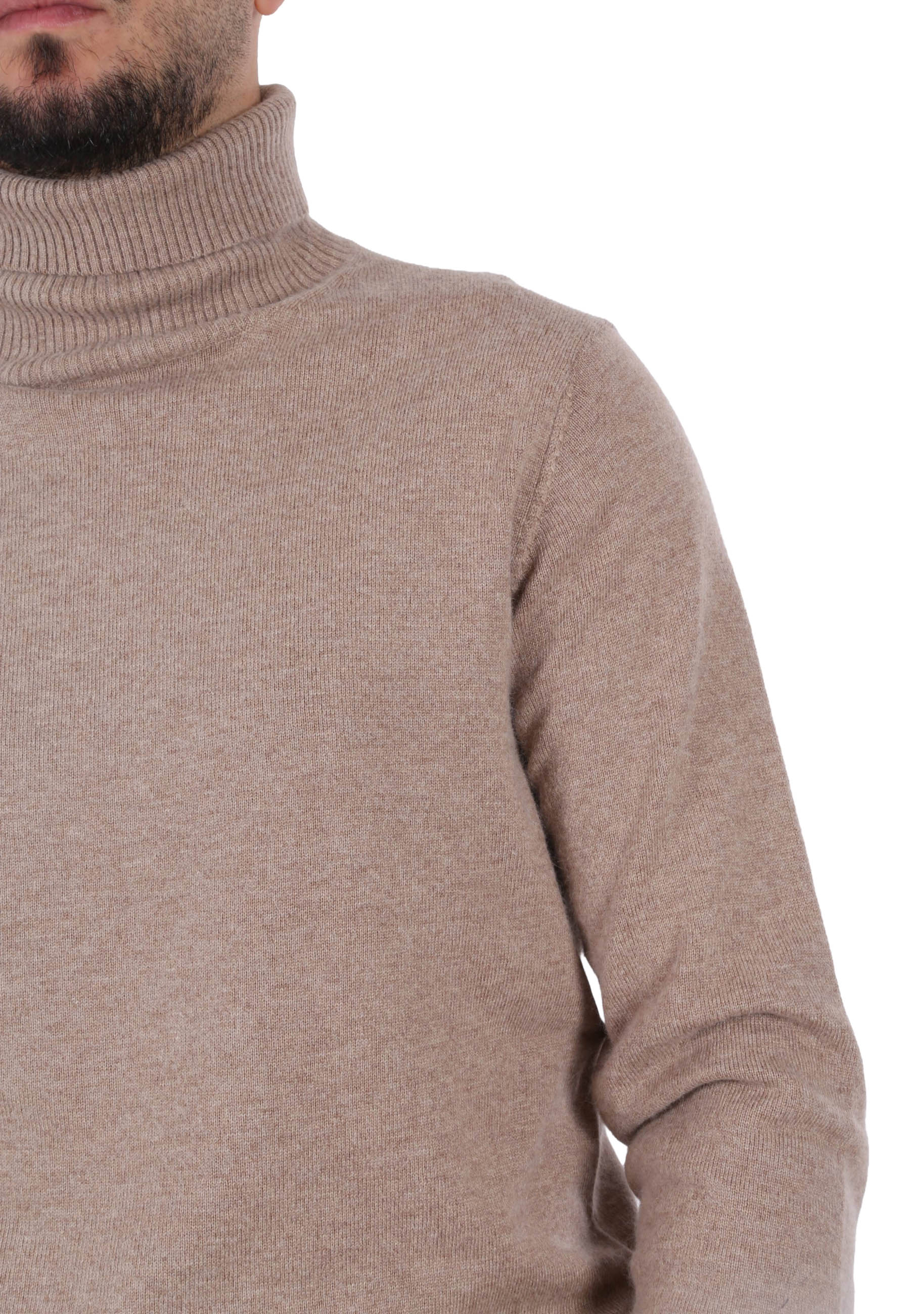 Maglia a collo alto Beige Sseinse