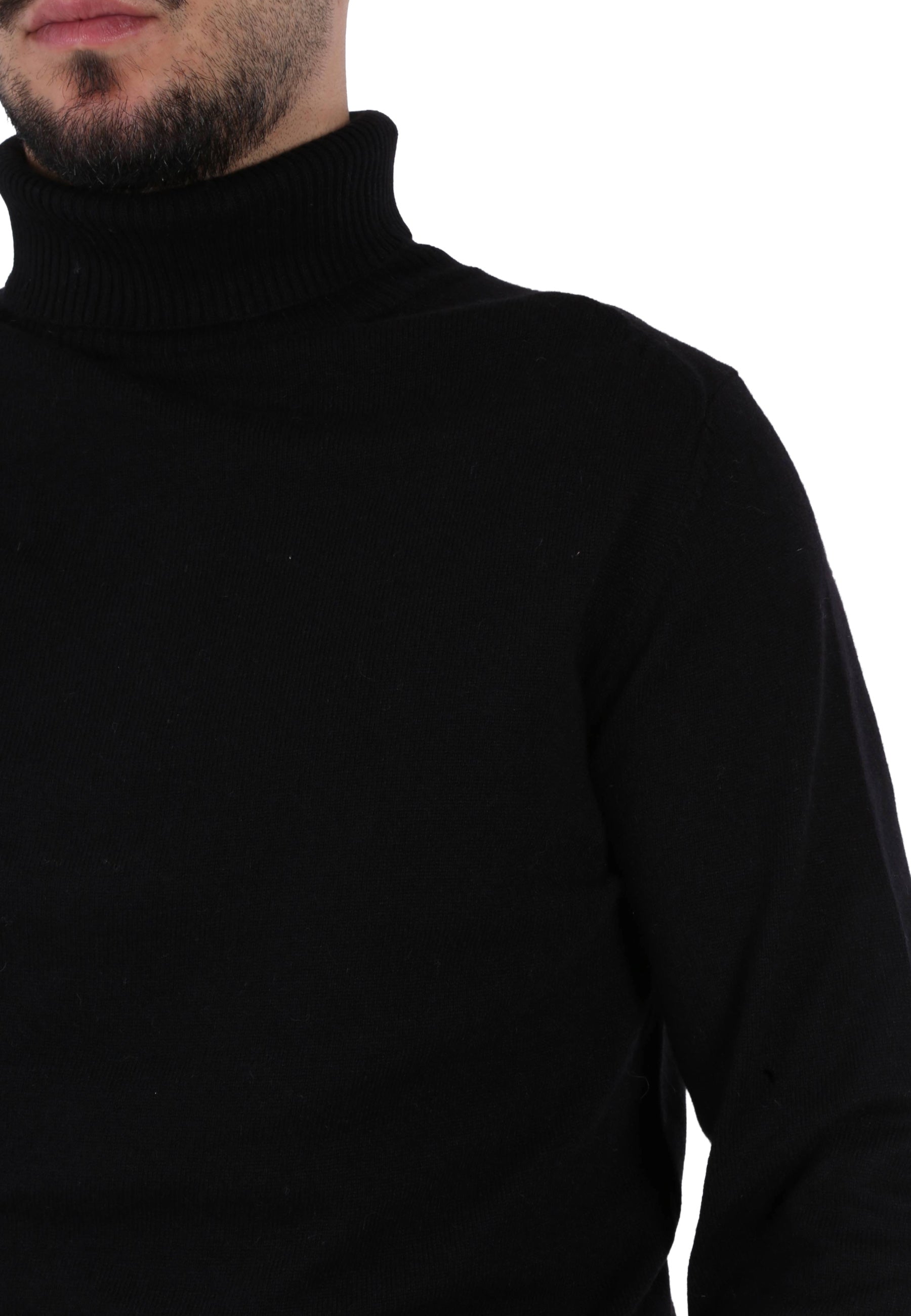 Maglia a collo alto Nero Sseinse