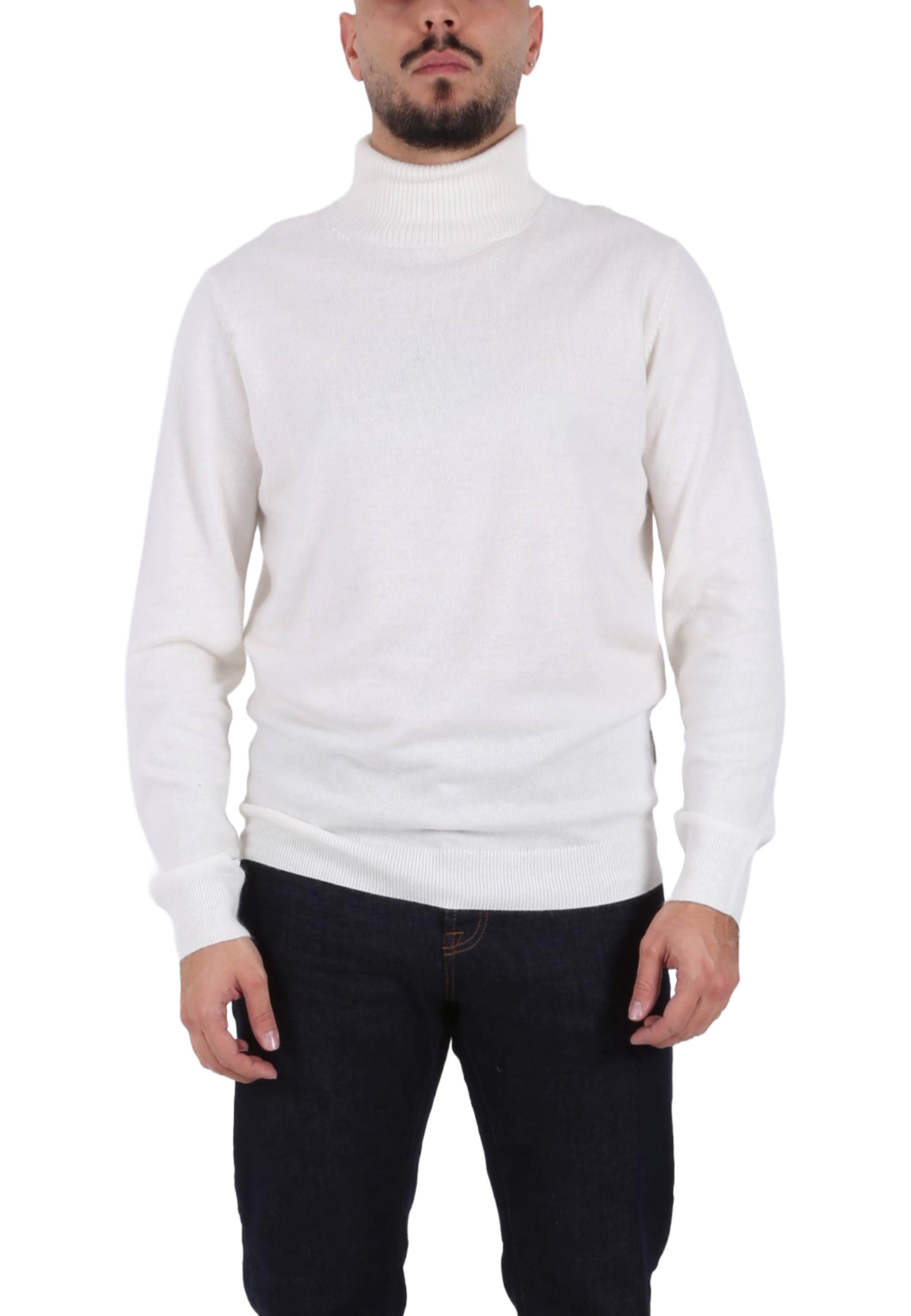 Maglia a collo alto Bianco Sseinse