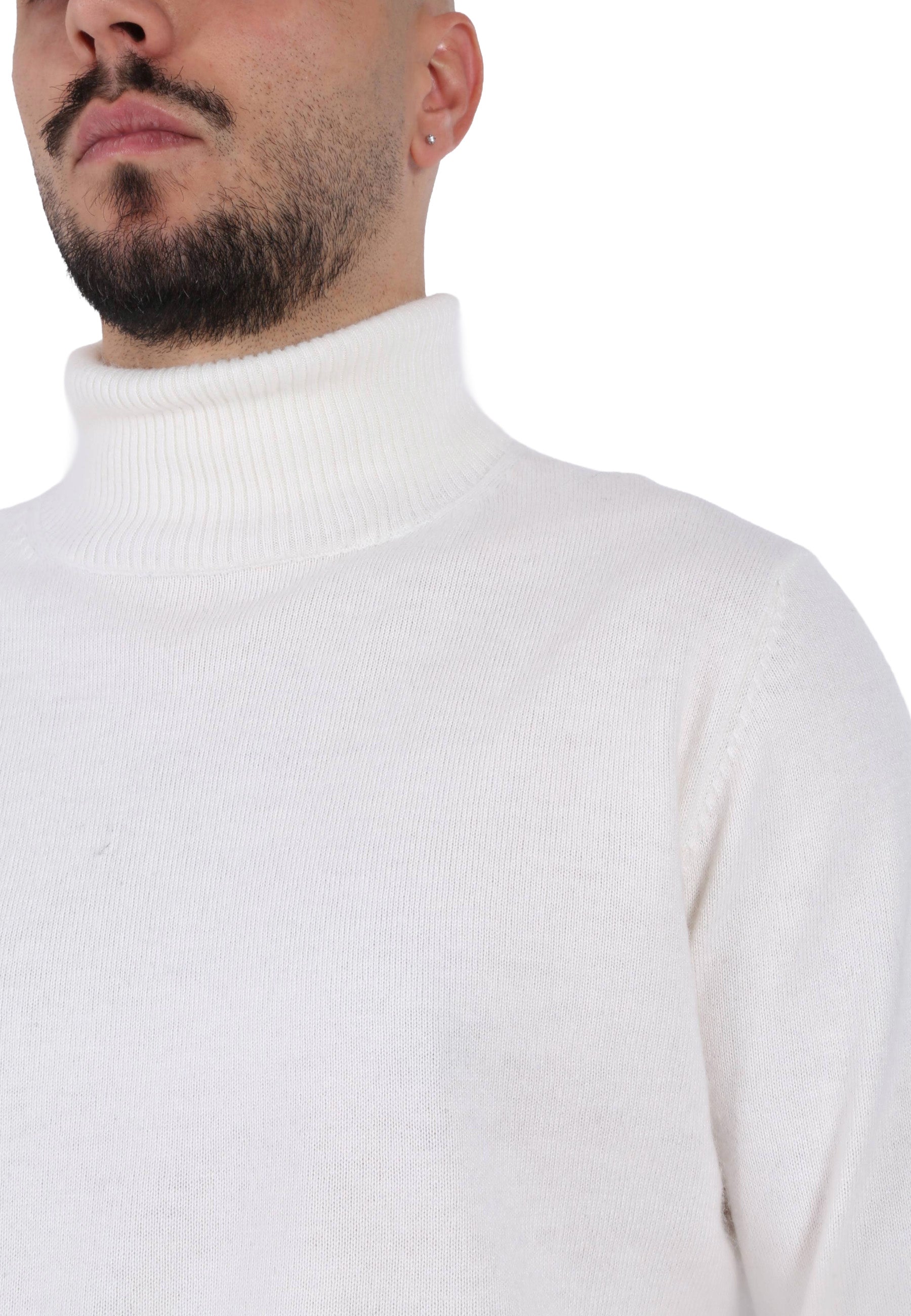 Maglia a collo alto Bianco Sseinse