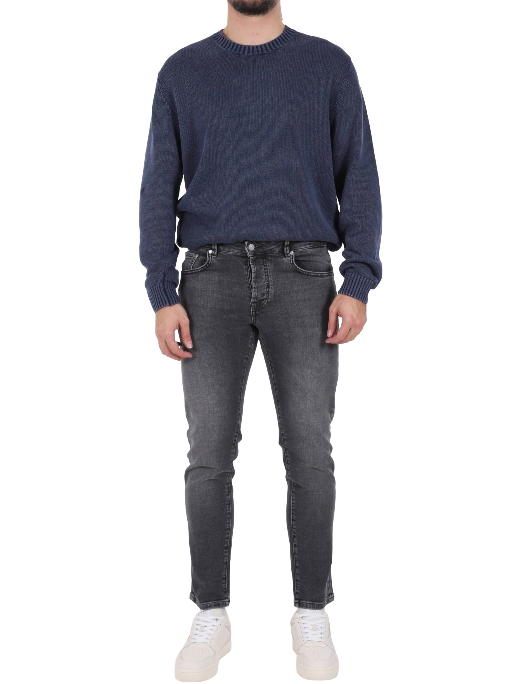 Jeans Grigio Scuro Sseinse