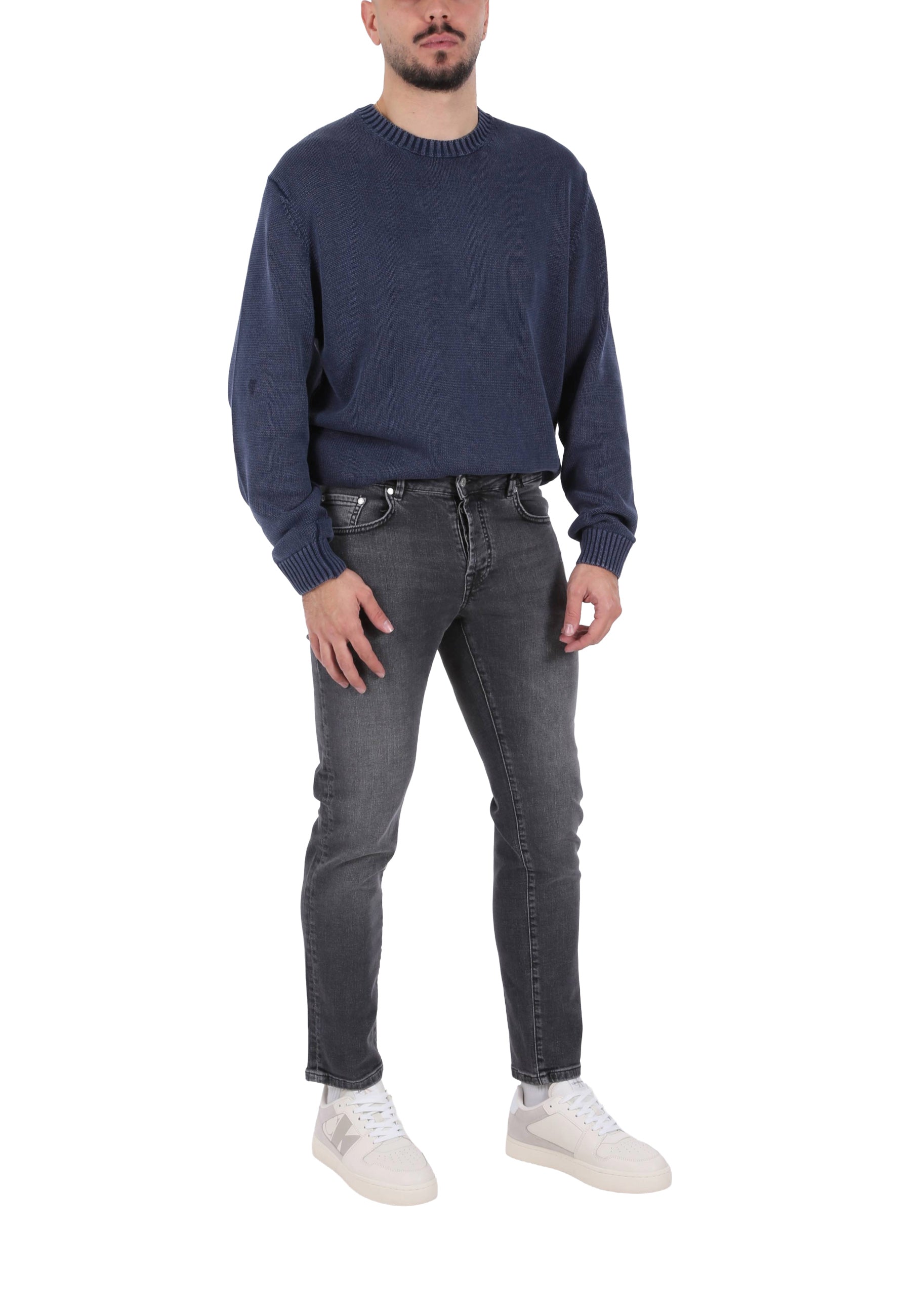 Jeans Grigio Scuro Sseinse