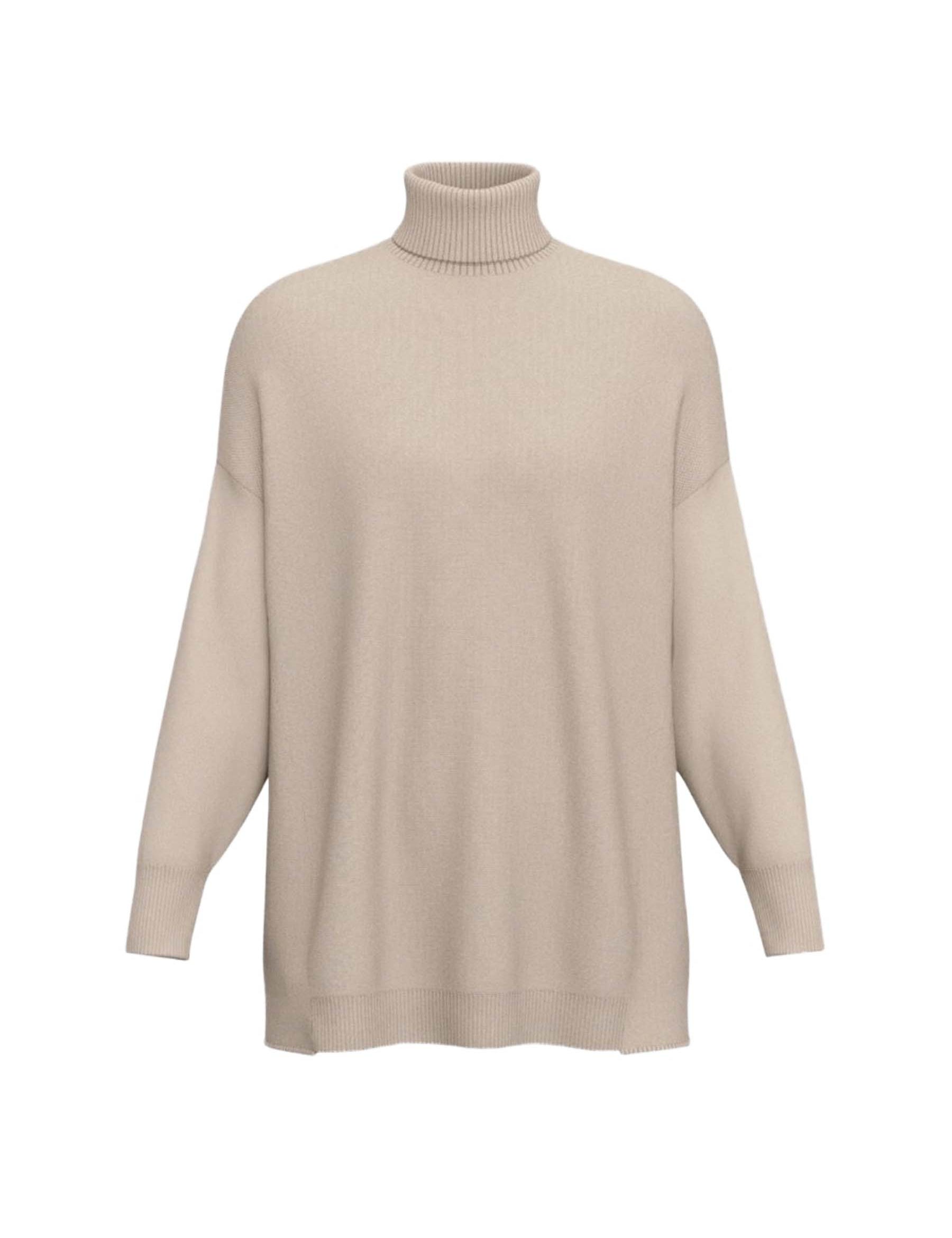 Maglia a collo alto Beige Emme Marella