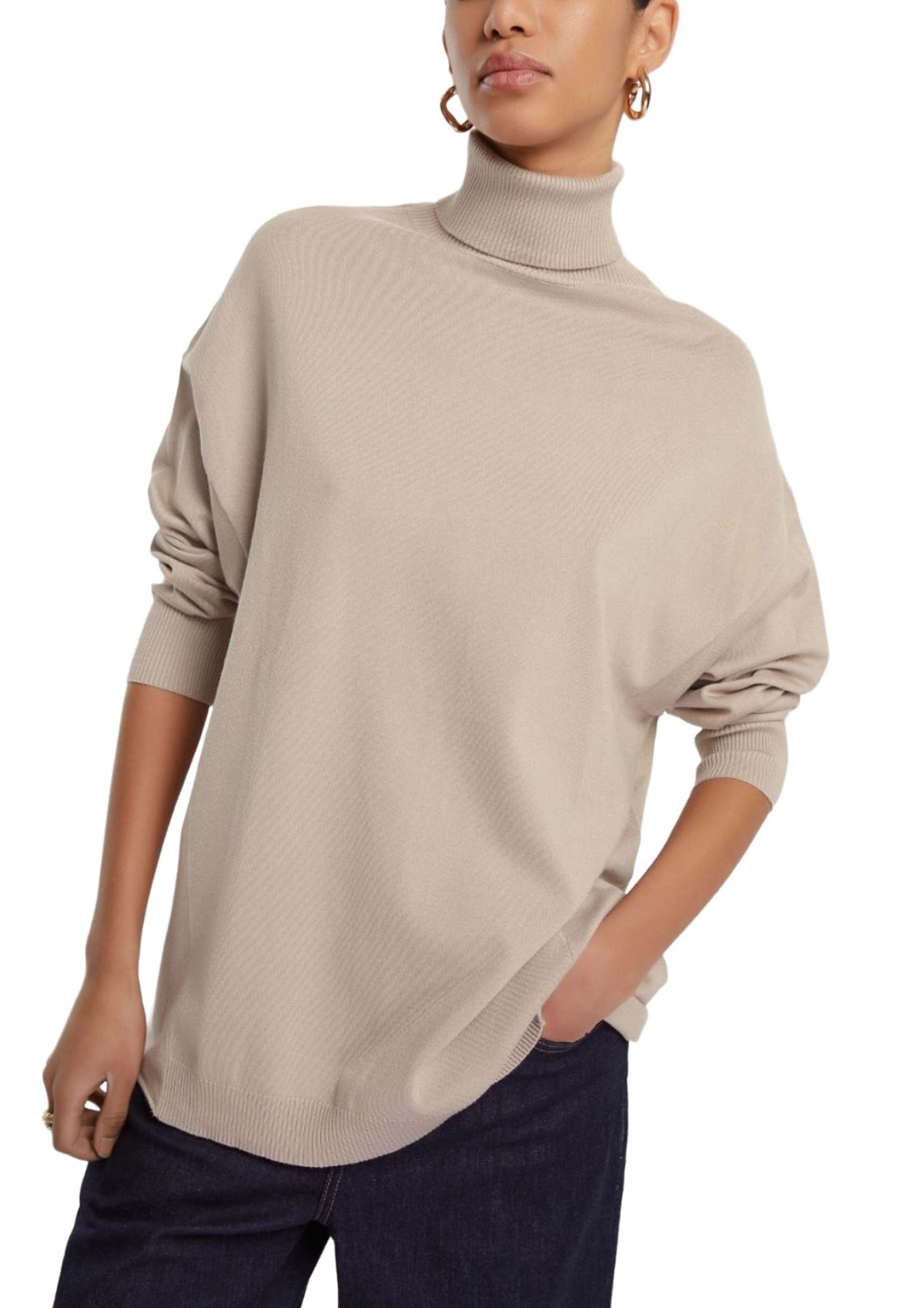 Maglia a collo alto Beige Emme Marella