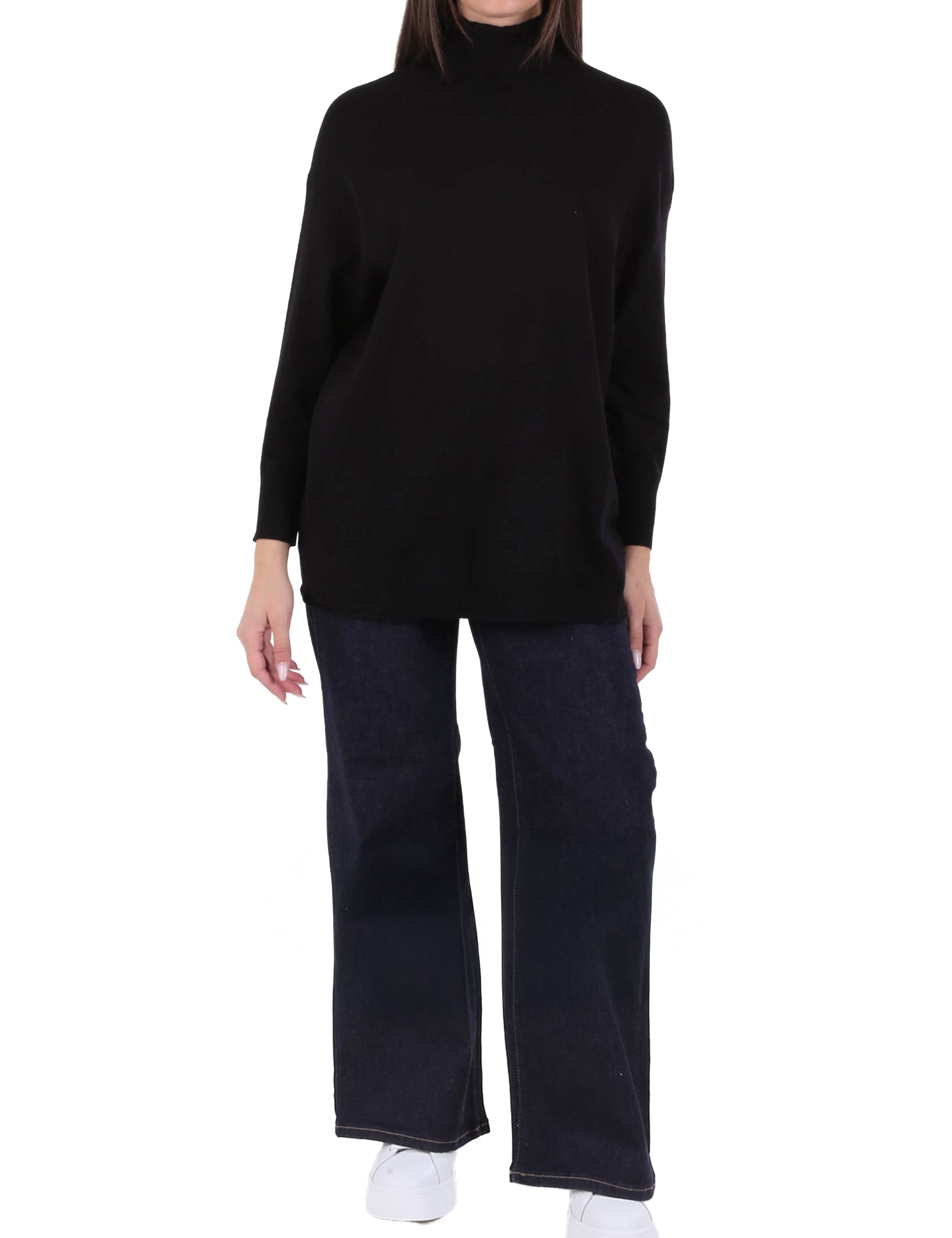 Maglia a collo alto Nero Emme Marella