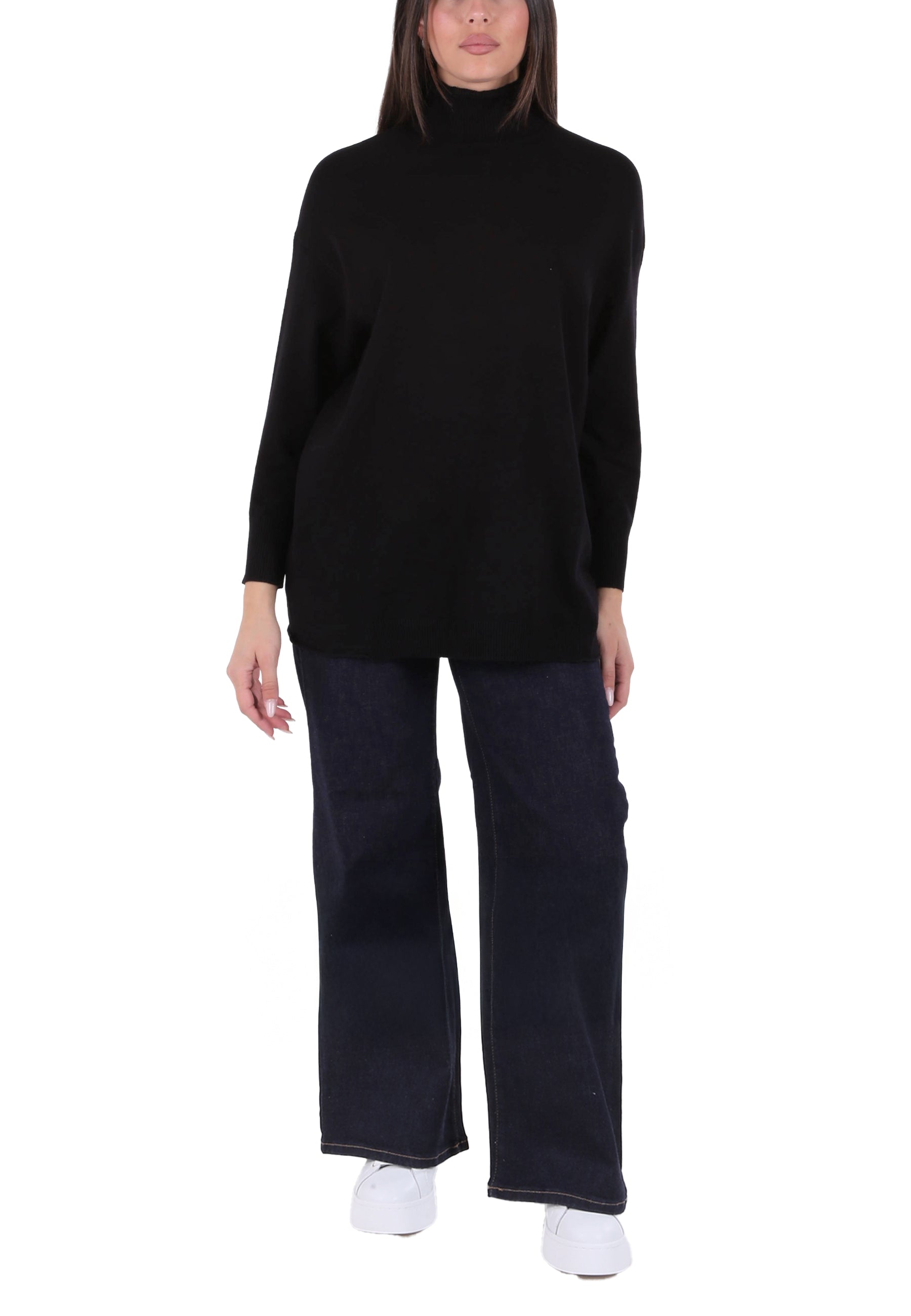 Maglia a collo alto Nero Emme Marella