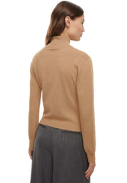 Maglia a collo alto Beige Emme Marella