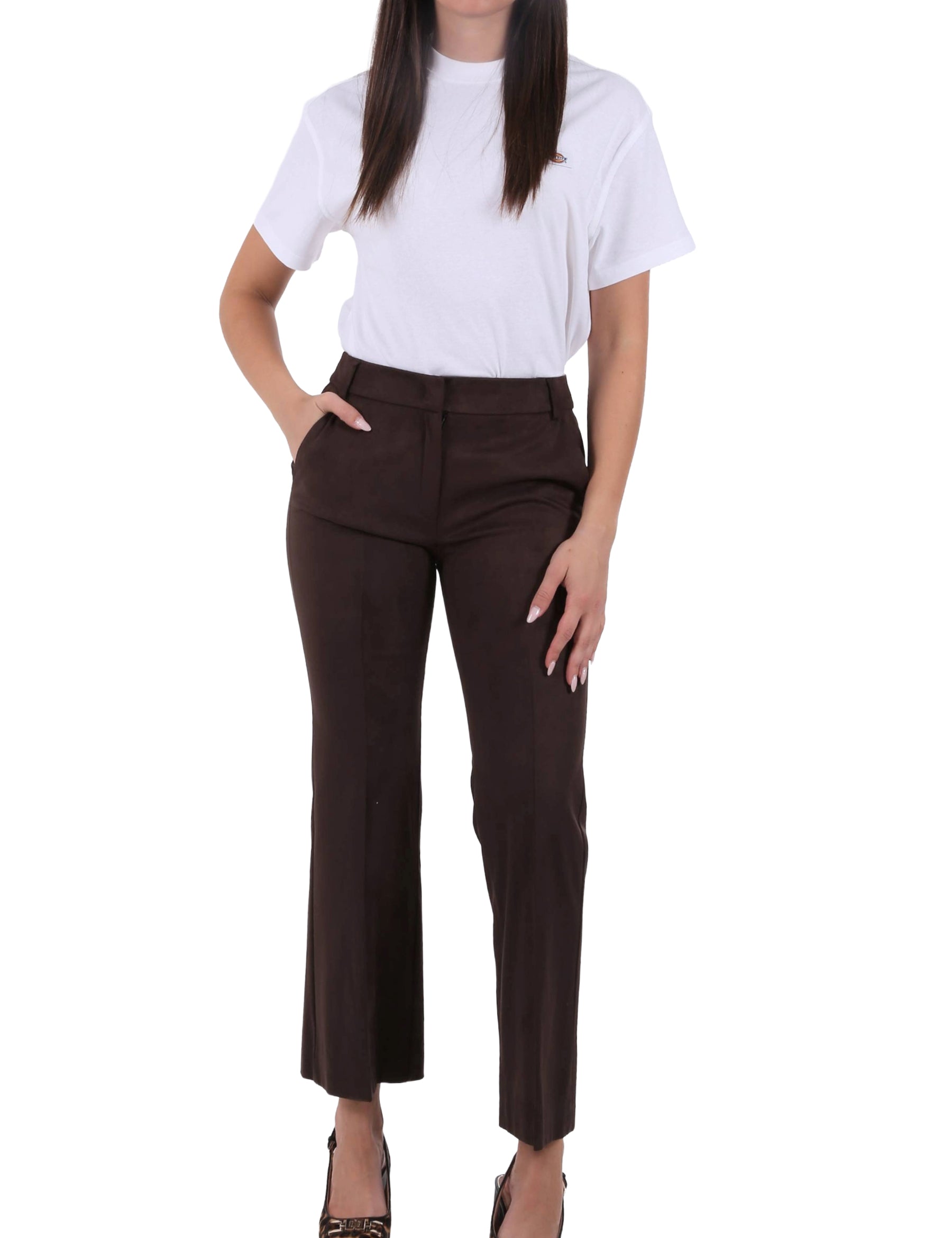 Pantaloni Marrone Emme Marella