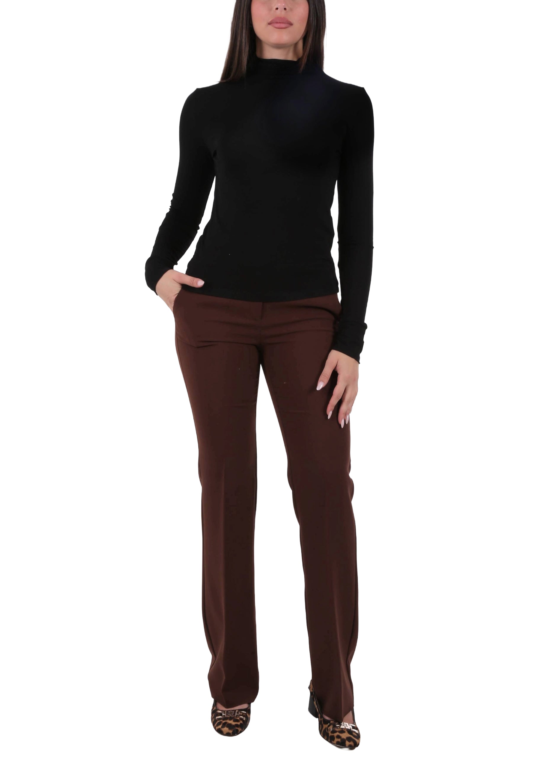 Maglia a collo alto Nero Emme Marella