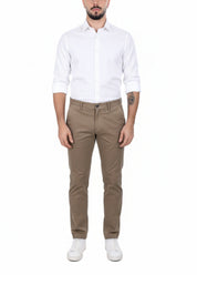 Pantaloni Beige Borgoni Milano