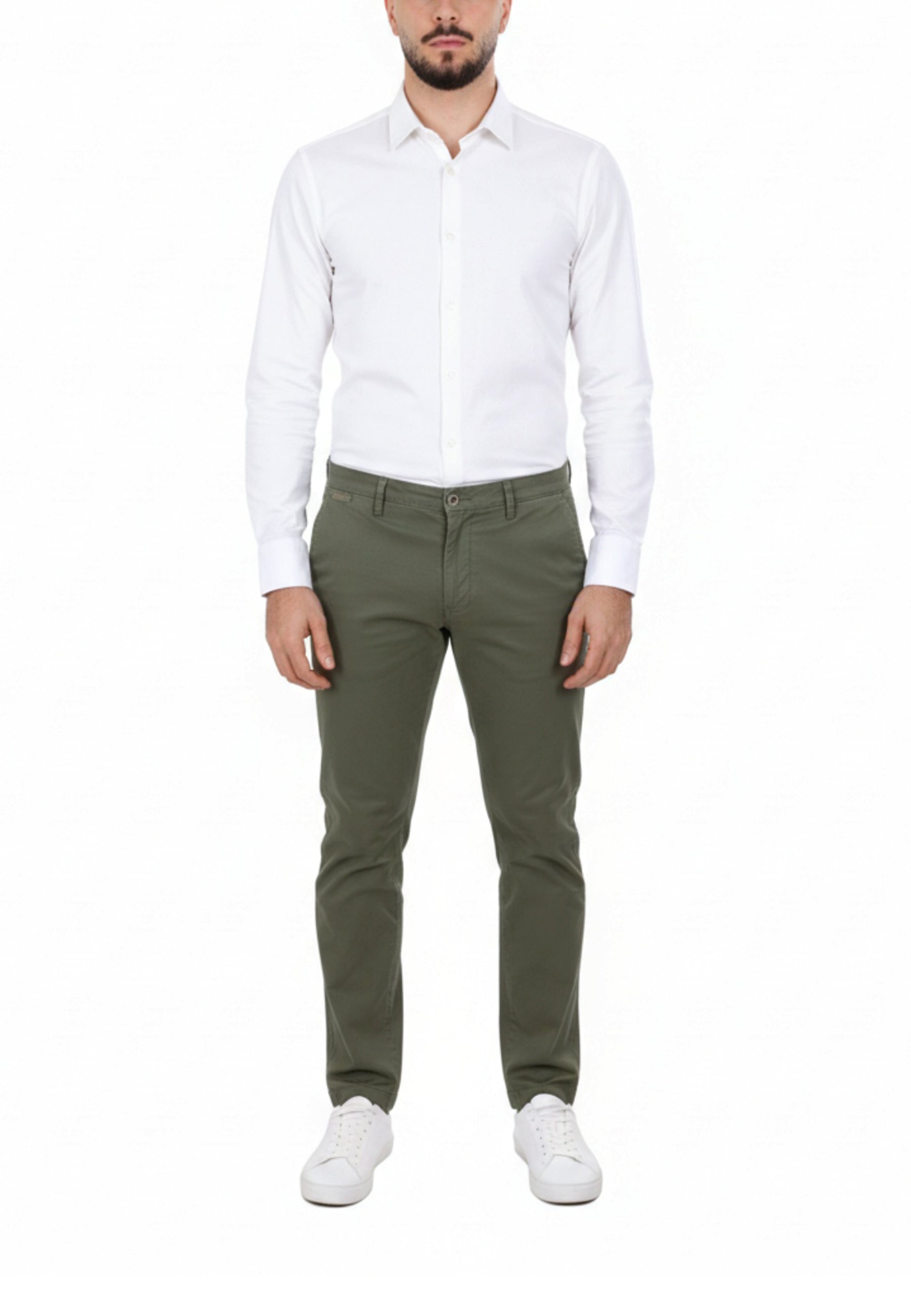 Pantaloni Verde Borgoni Milano