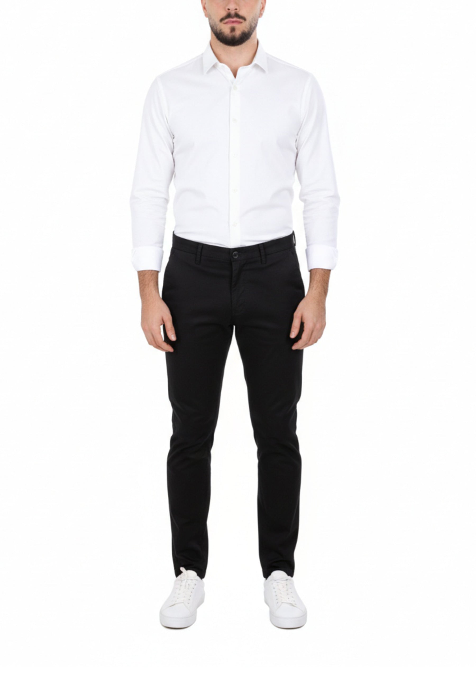 Pantaloni Nero Borgoni Milano