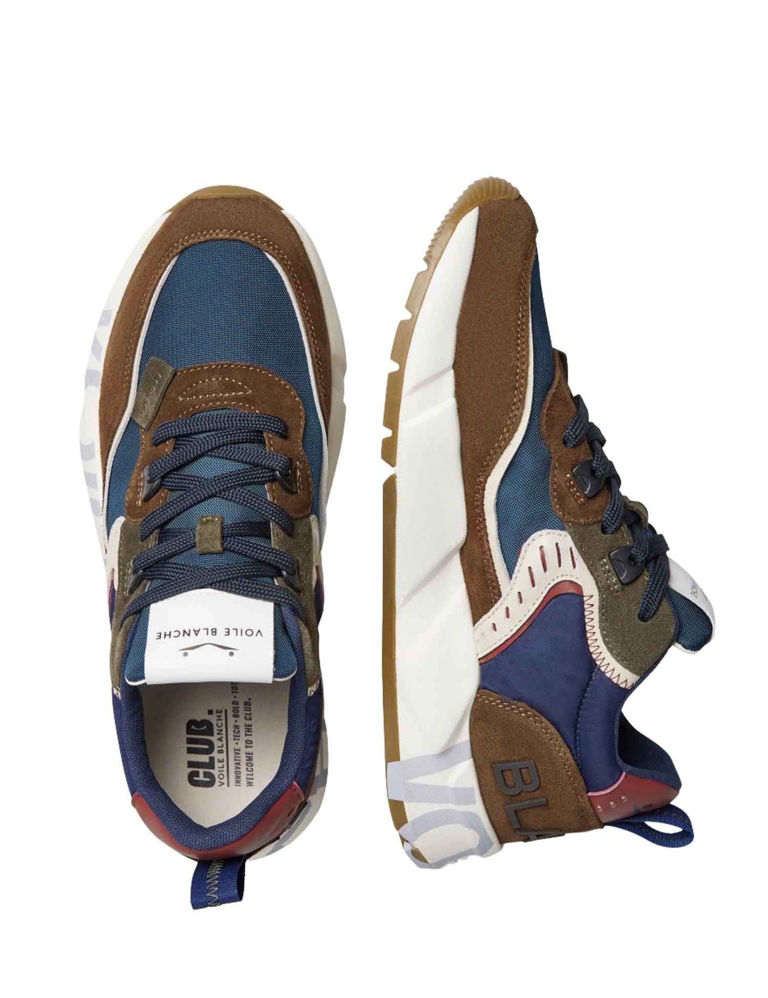 Sneakers Marrone Voile Blanche